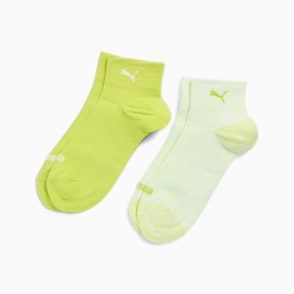 Paquete de 2 pares de medias tobilleras para mujer PUMA, lime, large-ARG