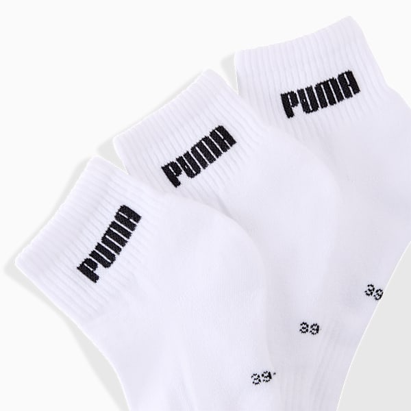 Paquete de 3 medias tobilleras PUMA Unisex, white, large-ARG