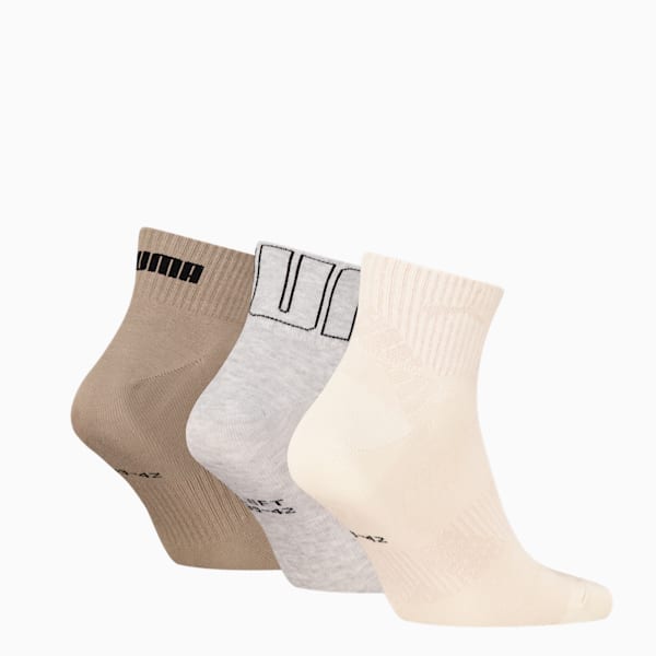 Short Socks 3 Pack Unisex, sand combo, large-MEX