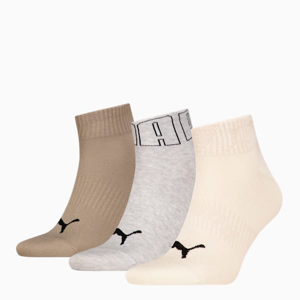 Short Socks 3 Pack Unisex, sand combo, large-MEX