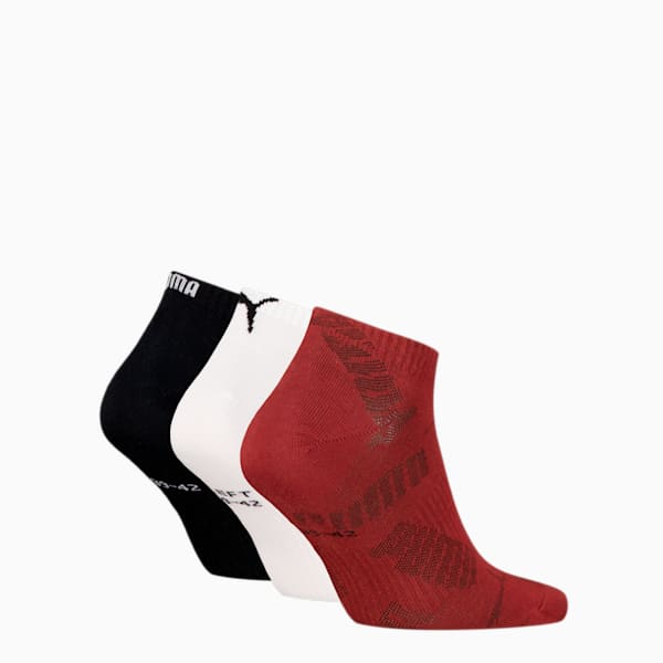 Pack de 3 calcetines deportivos unisex PUMA, red combo, large-MEX