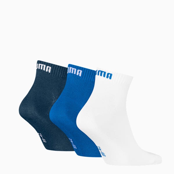 Medias tobilleros pack de 3 pares unisex, blue combo, large-ARG