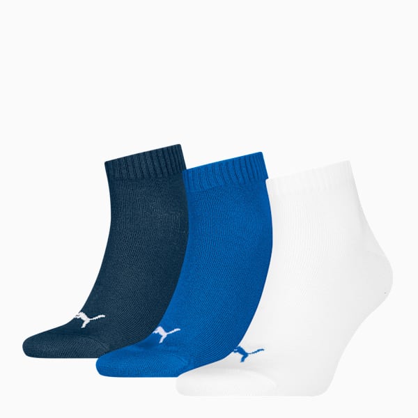 Medias tobilleros pack de 3 pares unisex, blue combo, large-ARG