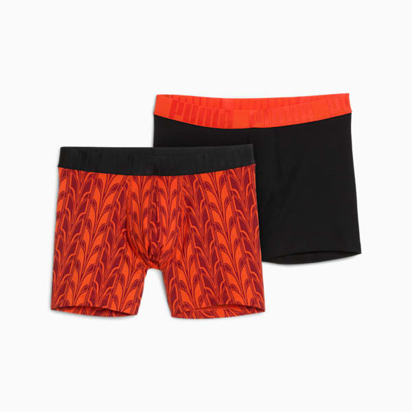 Pack de 2 bóxers para hombre PUMA, Black / Red, large-MEX