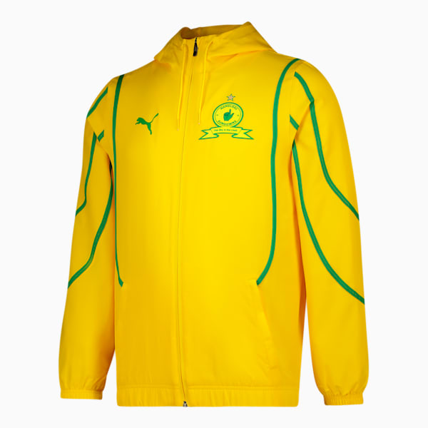 MSFC Mens Prematch Authentic Woven Jacket, Pelé Yellow-Fast Green, large-ZAF