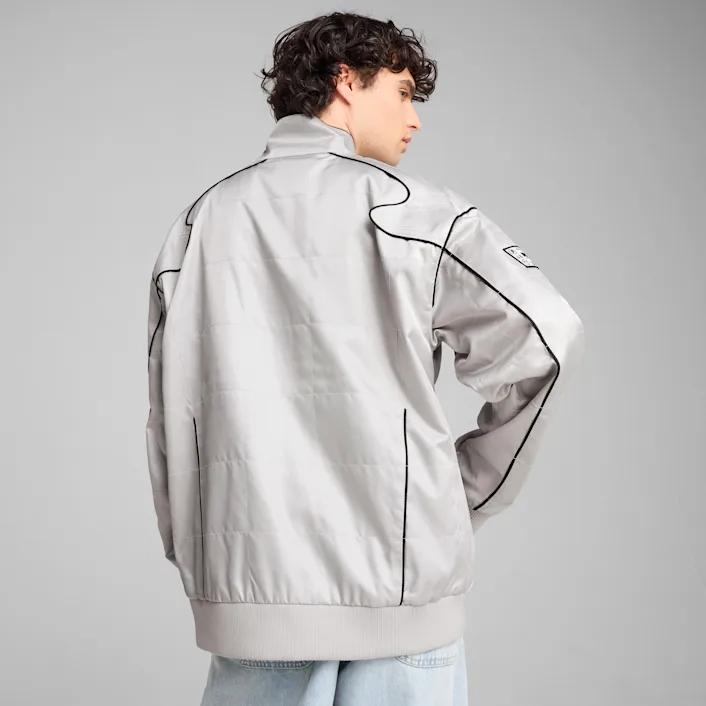 ★PUMA★ Archive Seasonal Relaxed Racer Jacket Gray 62991461 ARCHIVE SEASONAL Men's Relaxed Racer Jacket | PUMA