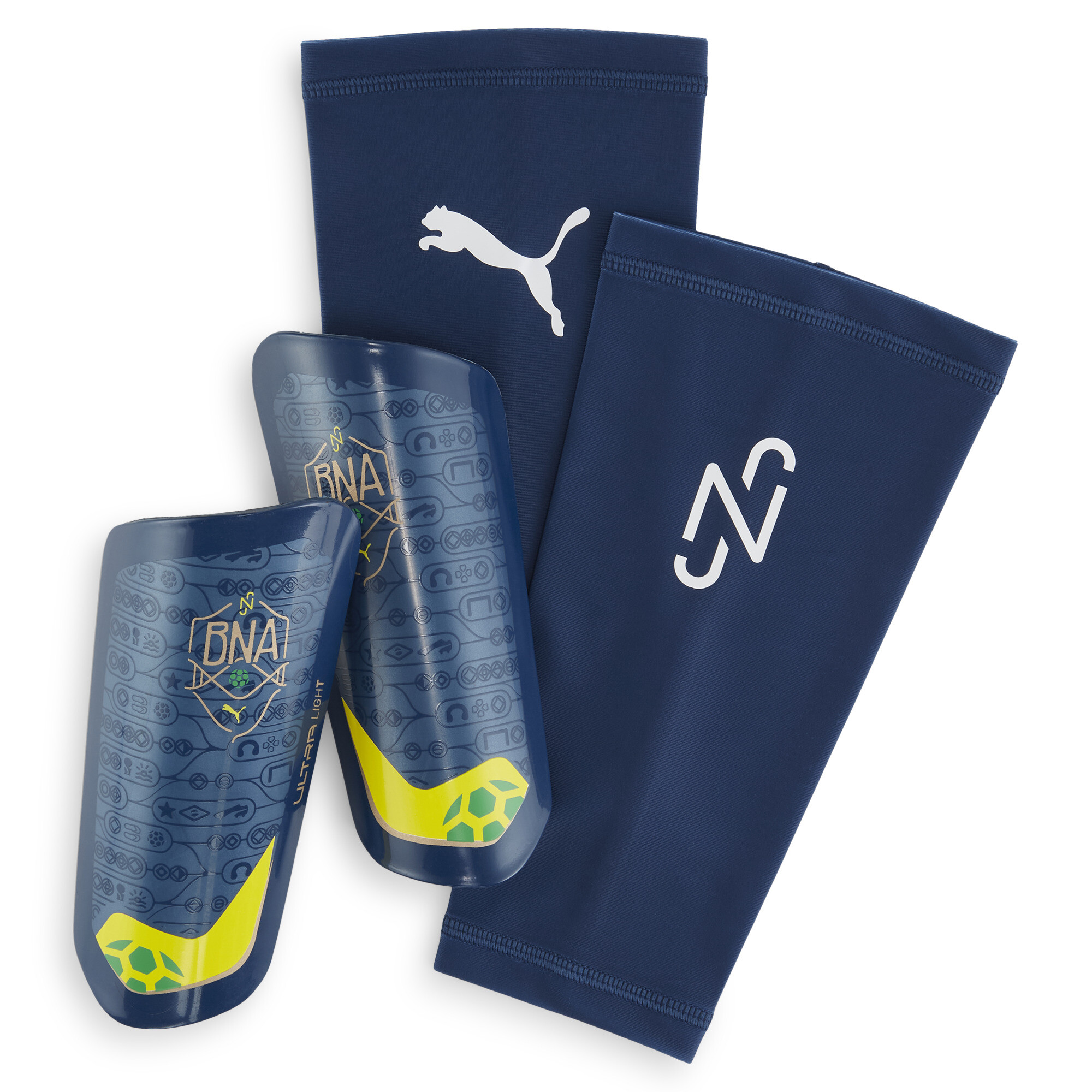 Kids' PUMA Neymar JR BNA ULTRA Light Shinguards In Blue, Size Large