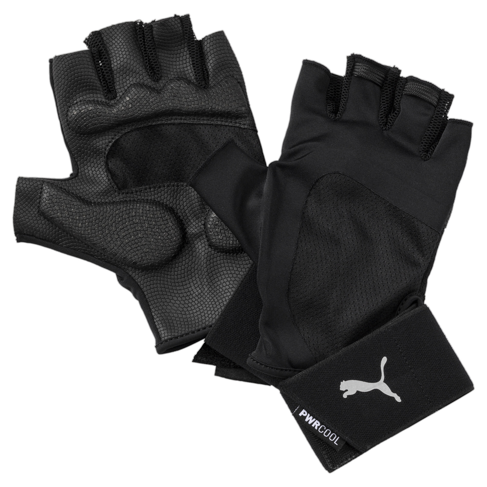 Men's PUMA Training Essential Premium Gloves In Black, Size Medium