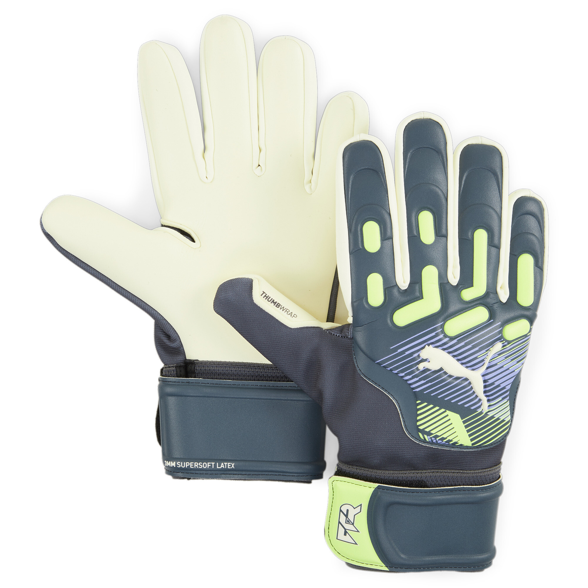 Men's PUMA FUTURE Match Goalkeeper Gloves In Gray, Size UK 11, Polyester