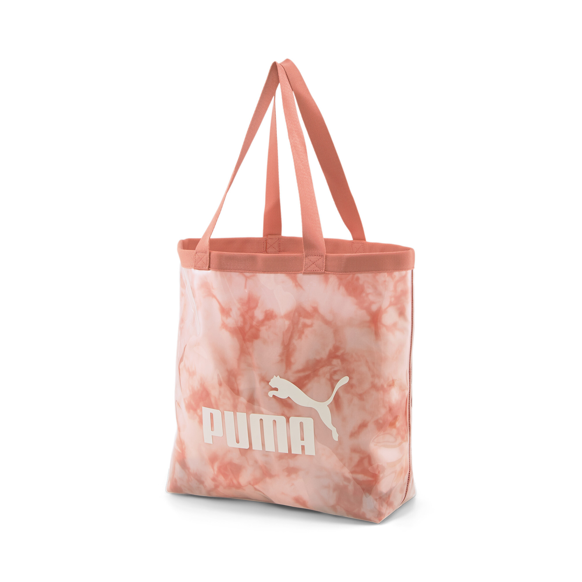 Women's PUMA Core Transparent Tote Bag In Pink
