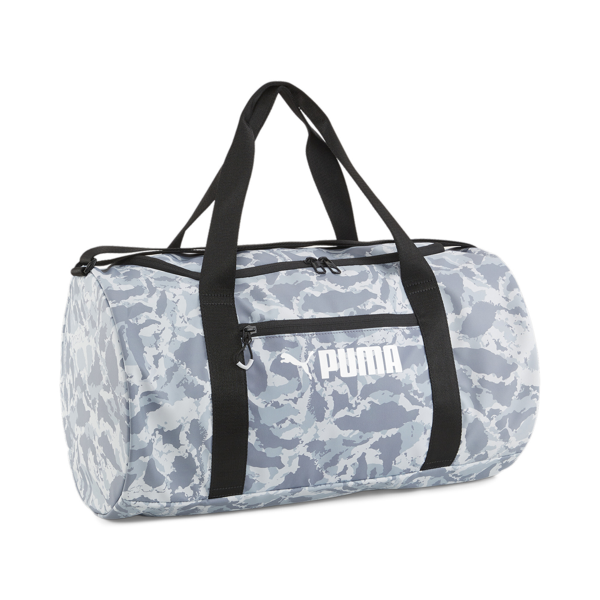 Men's PUMA Fit Duffel Bag In Gray, Polyester