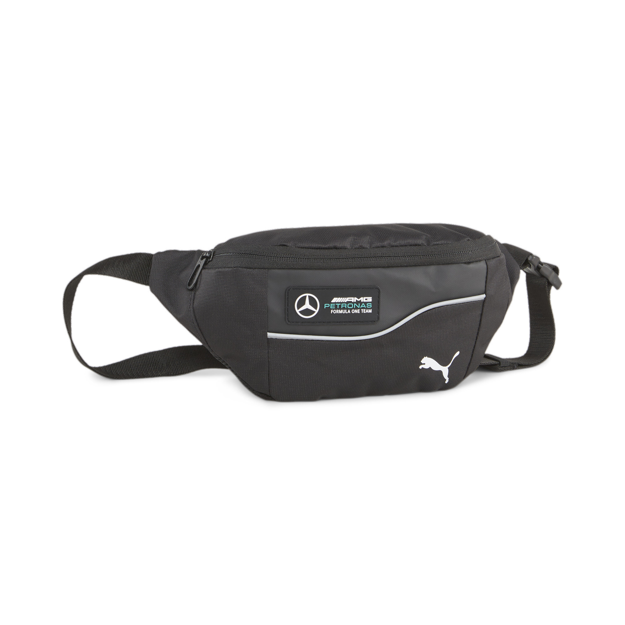 Men's PUMA Mercedes-AMG PETRONAS Waist Bag In 10 - Black