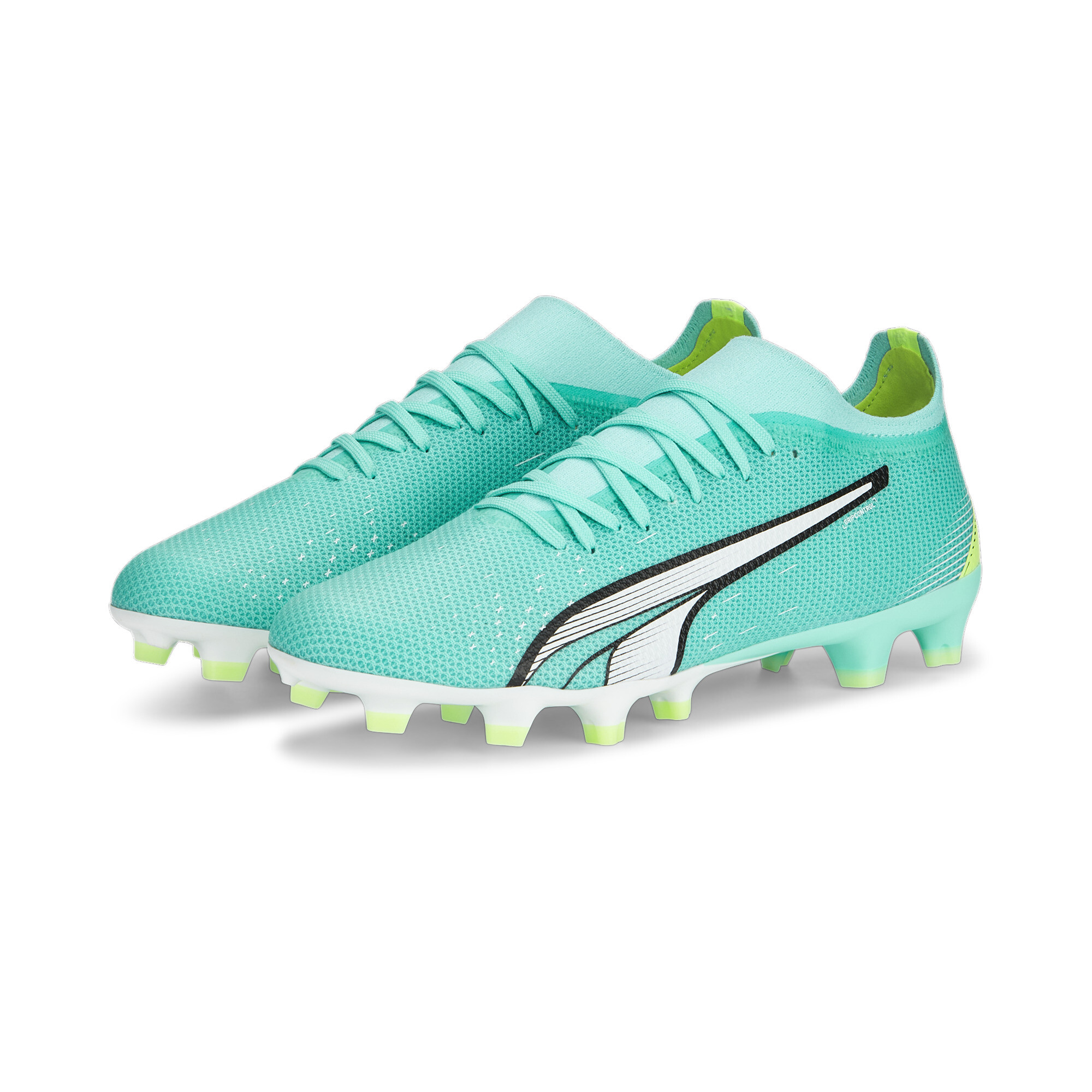 Men's PUMA ULTRA Match FG/AG Football Boots Men In Green, Size EU 44