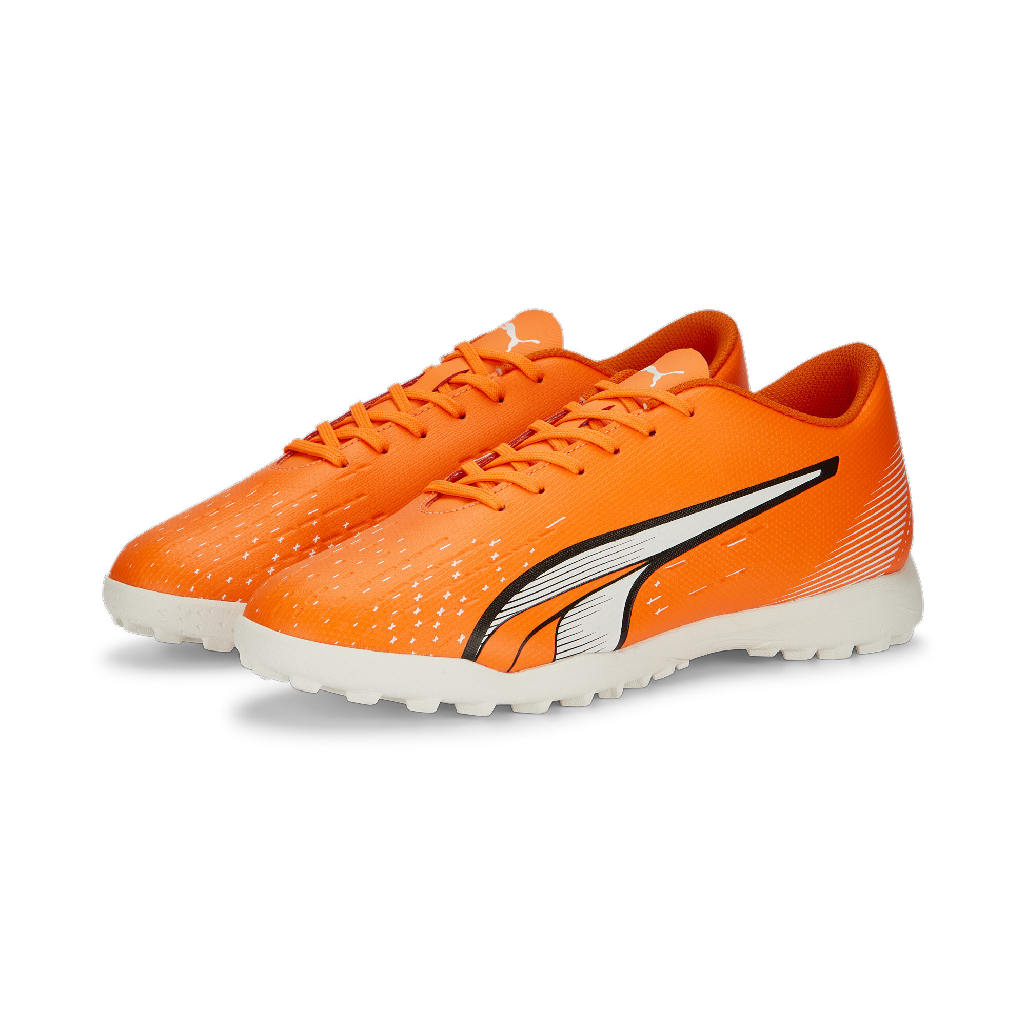 Men's PUMA ULTRA Play TT Football Boots Men In Orange, Size EU 44.5