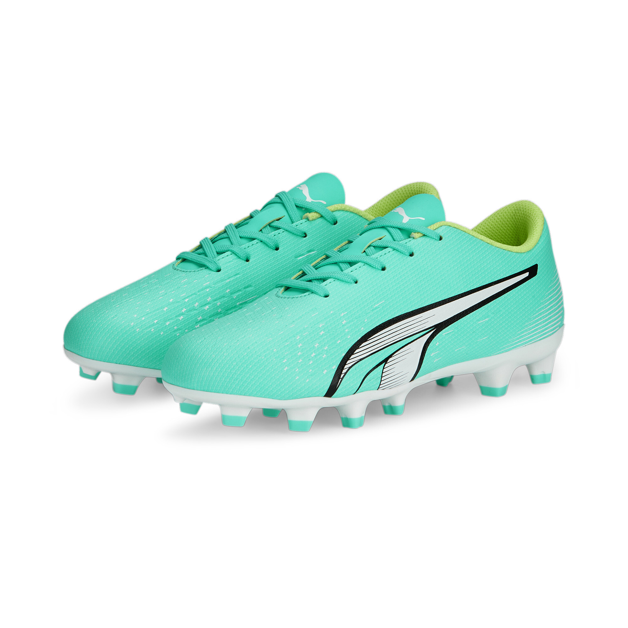 PUMA ULTRA Play FG/AG Football Boots Youth In Green, Size EU 28.5