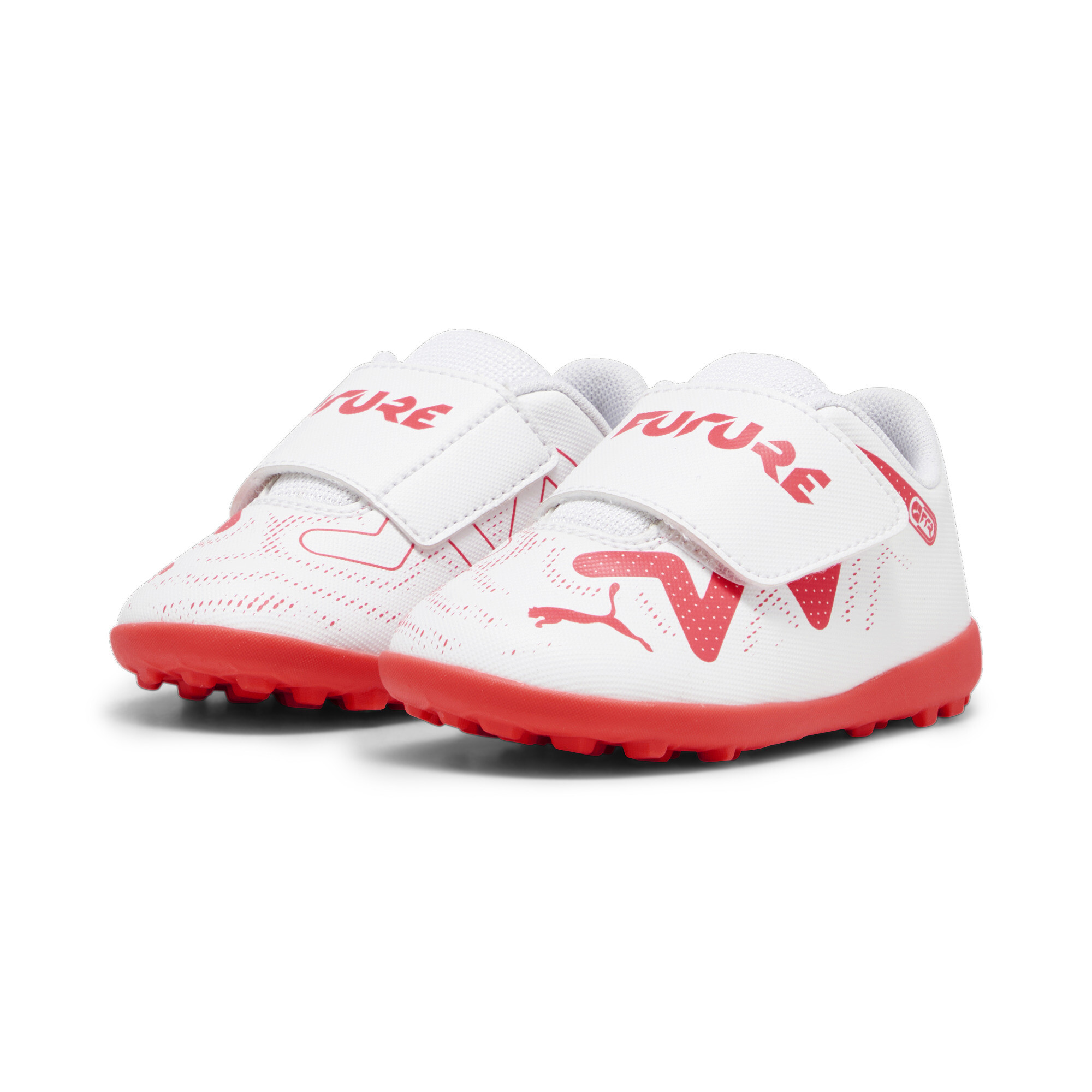 Kids' PUMA FUTURE PLAY TT Toddlers' Football Boots In White, Size EU 25