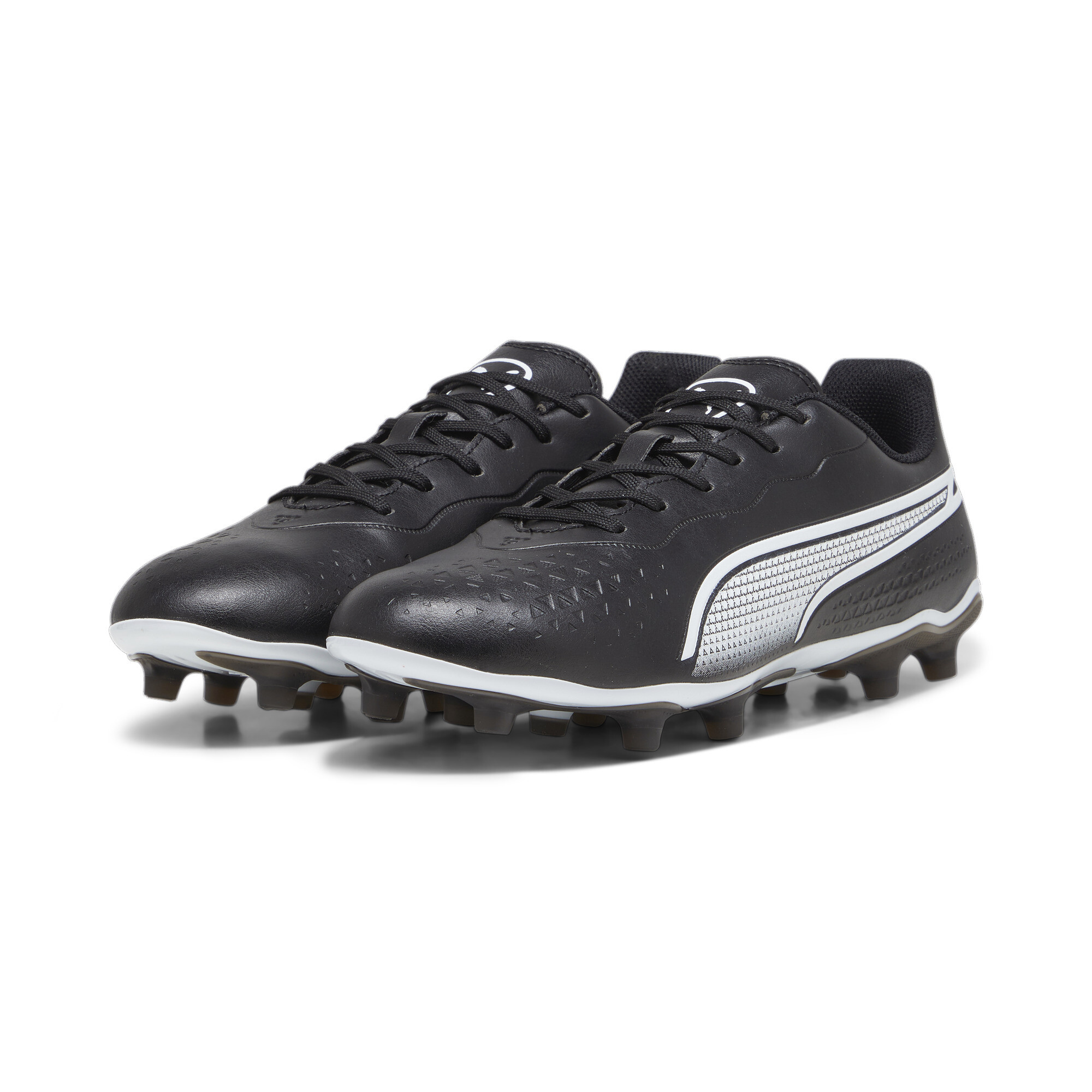 Men's PUMA KING MATCH FG/AG Football Boots In Black, Size EU 40.5