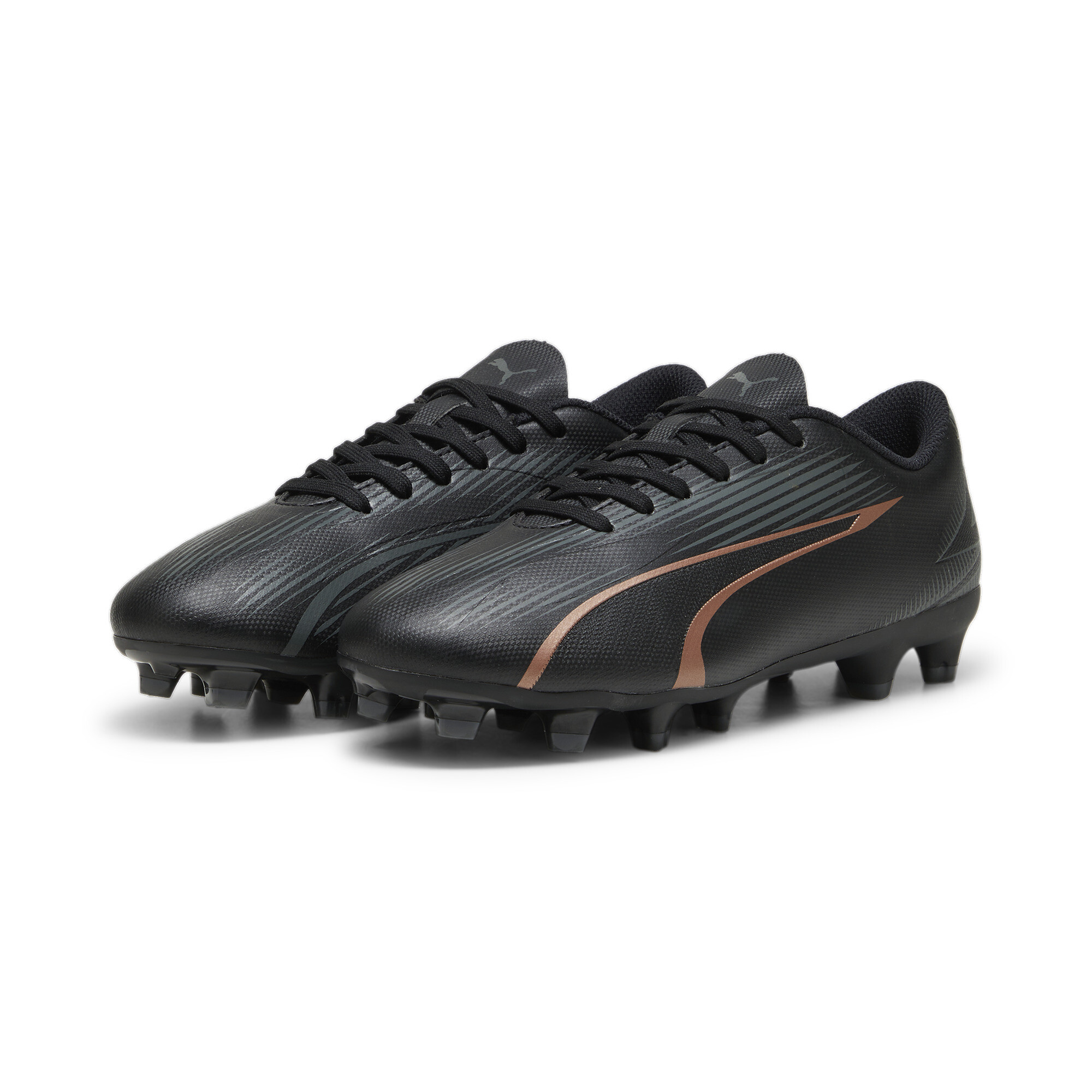 PUMA ULTRA PLAY FG/AG Youth Football Boots In Black, Size EU 29