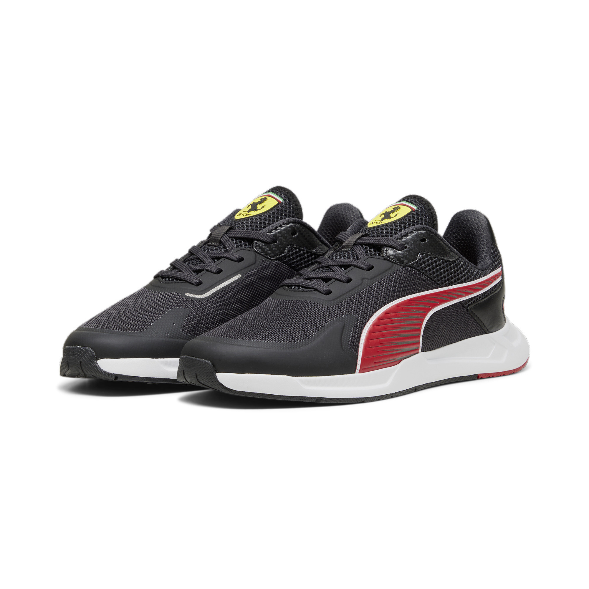 Men's PUMA Scuderia Ferrari IonicSpeed Driving Shoes In Black, Size EU 44