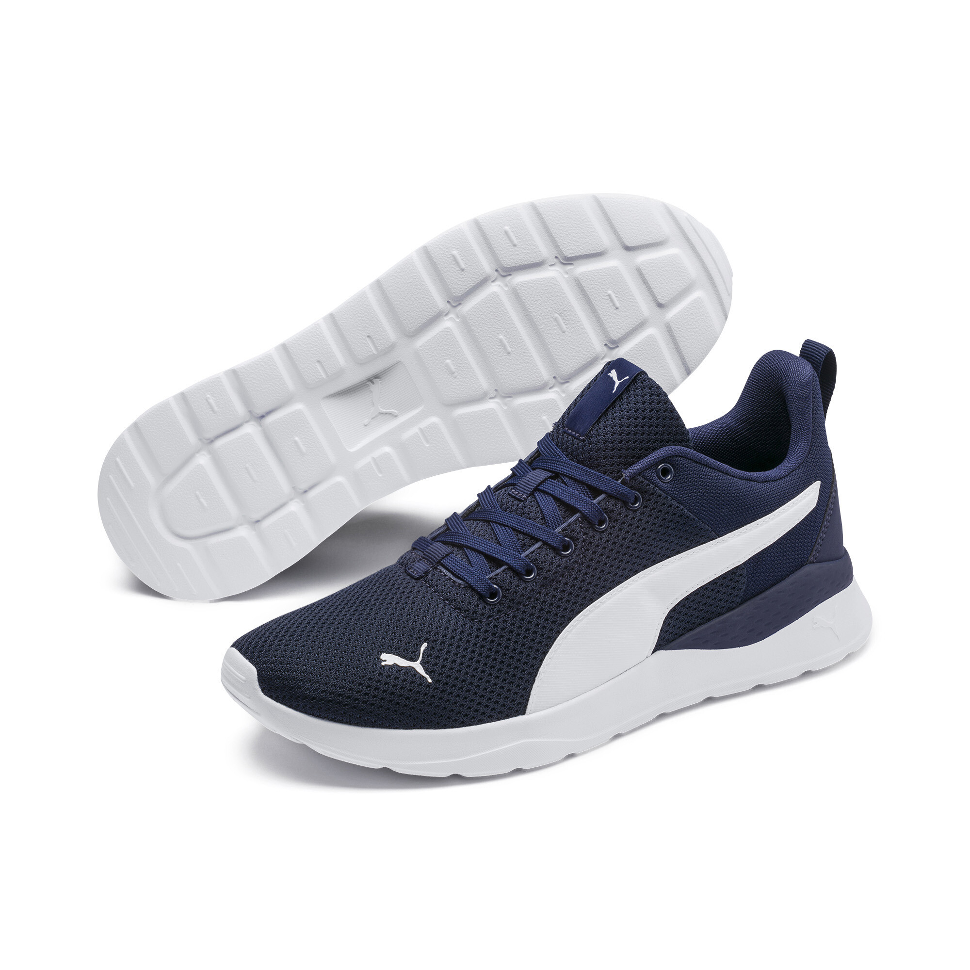 Men's PUMA Anzarun Lite Trainers In Blue, Size EU 43