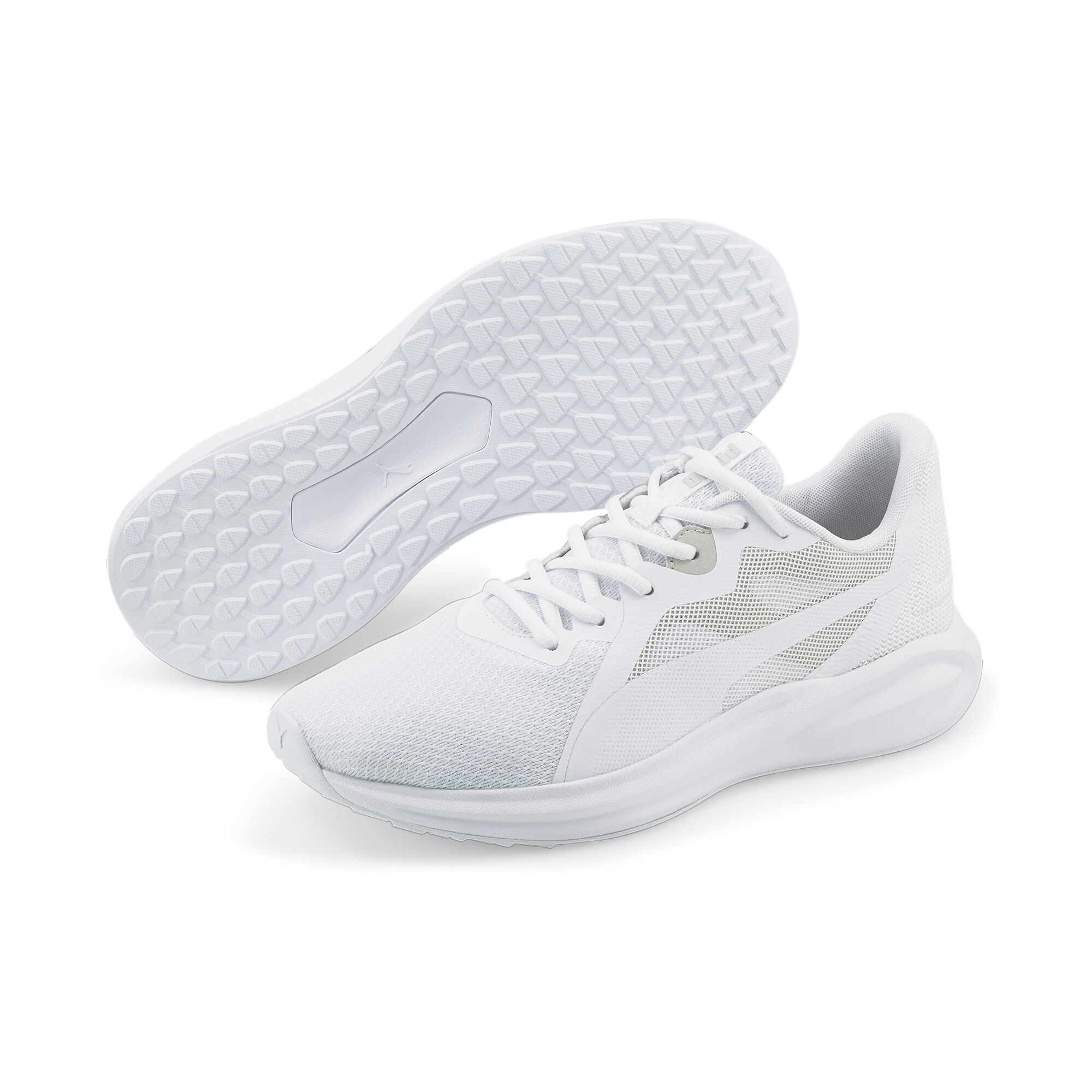 Men's PUMA Twitch Runner Running Shoes In White, Size EU 41