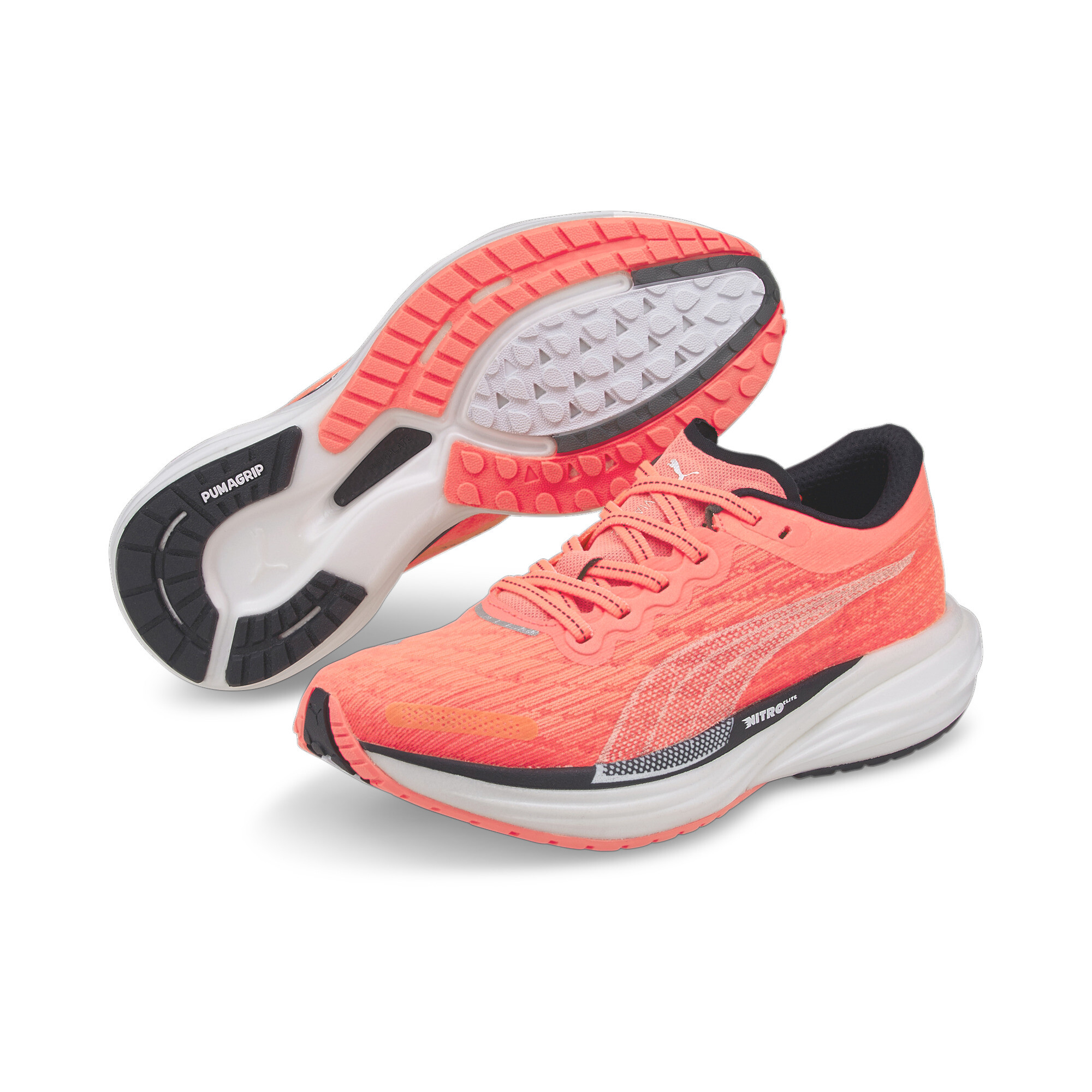 Women's PUMA Deviate NITROâ¢ 2 Running Shoes In Pink, Size EU 38