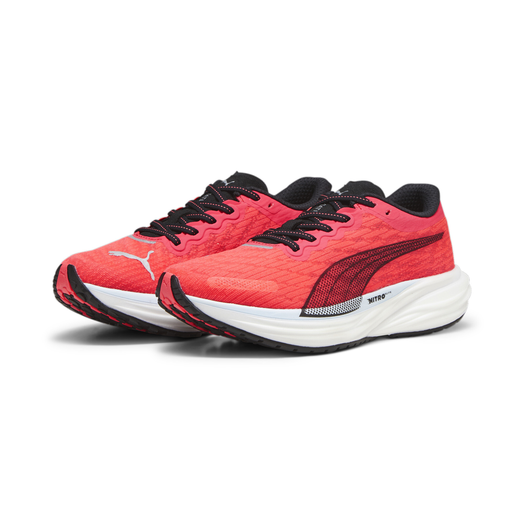 Women's PUMA Deviate NITROâ¢ 2 Running Shoes In Red, Size EU 40
