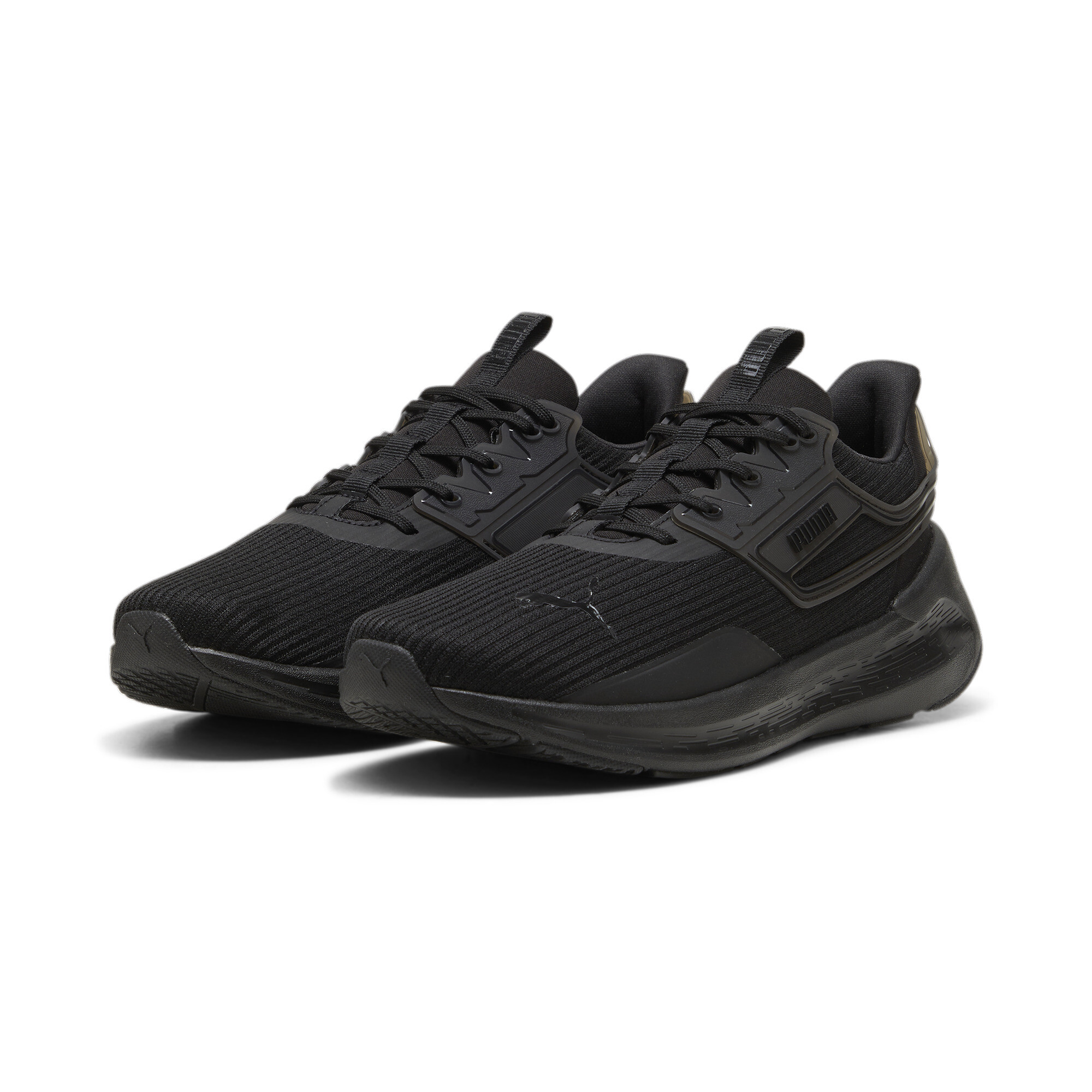 Men's PUMA SOFTRIDE Symmetry Running Shoes In 10 - Black, Size EU 44