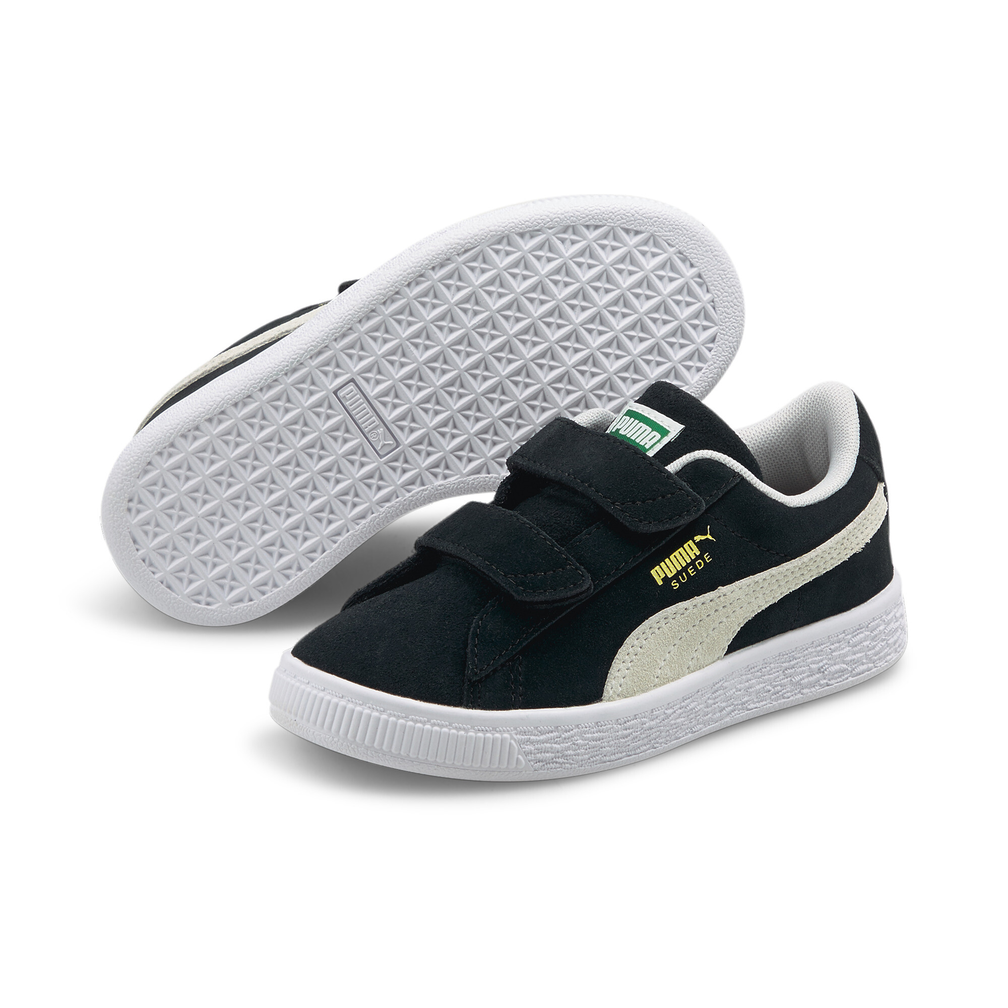 Kids' PUMA Suede Classic XXI Trainers Shoes In Black, Size EU 34.5