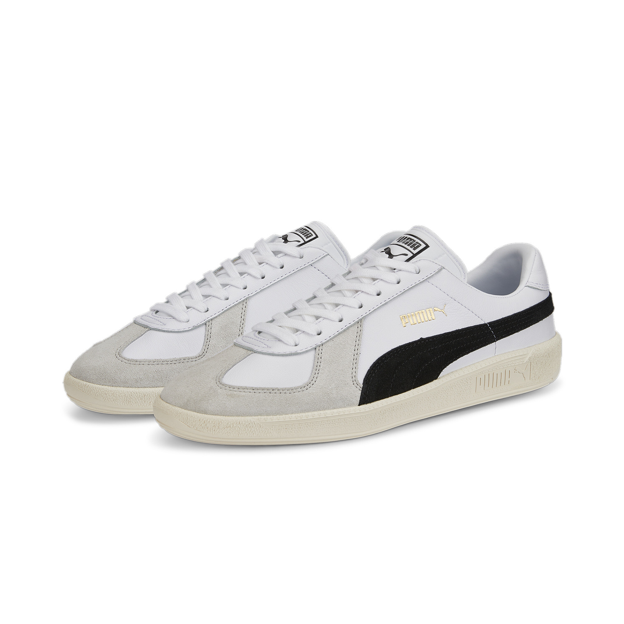 Men's PUMA Army Trainer Sneakers In White, Size EU 36