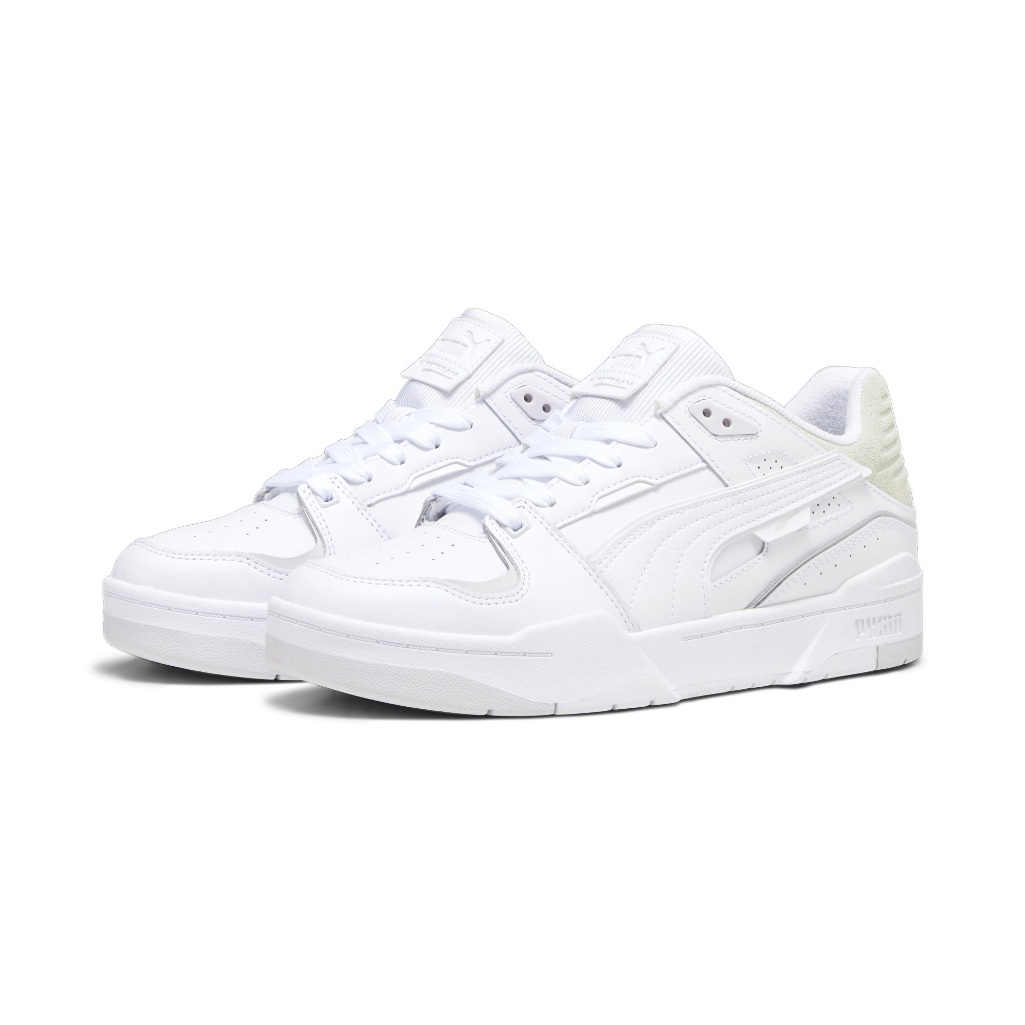 Men's PUMA Slipstream Bball Sneakers In White, Size EU 42.5