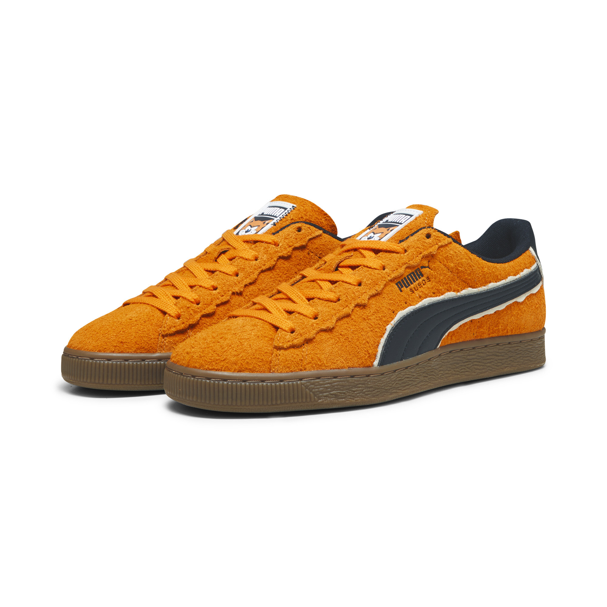 Men's PUMA X THE SMURFS Suede Sneakers In Orange, Size EU 46