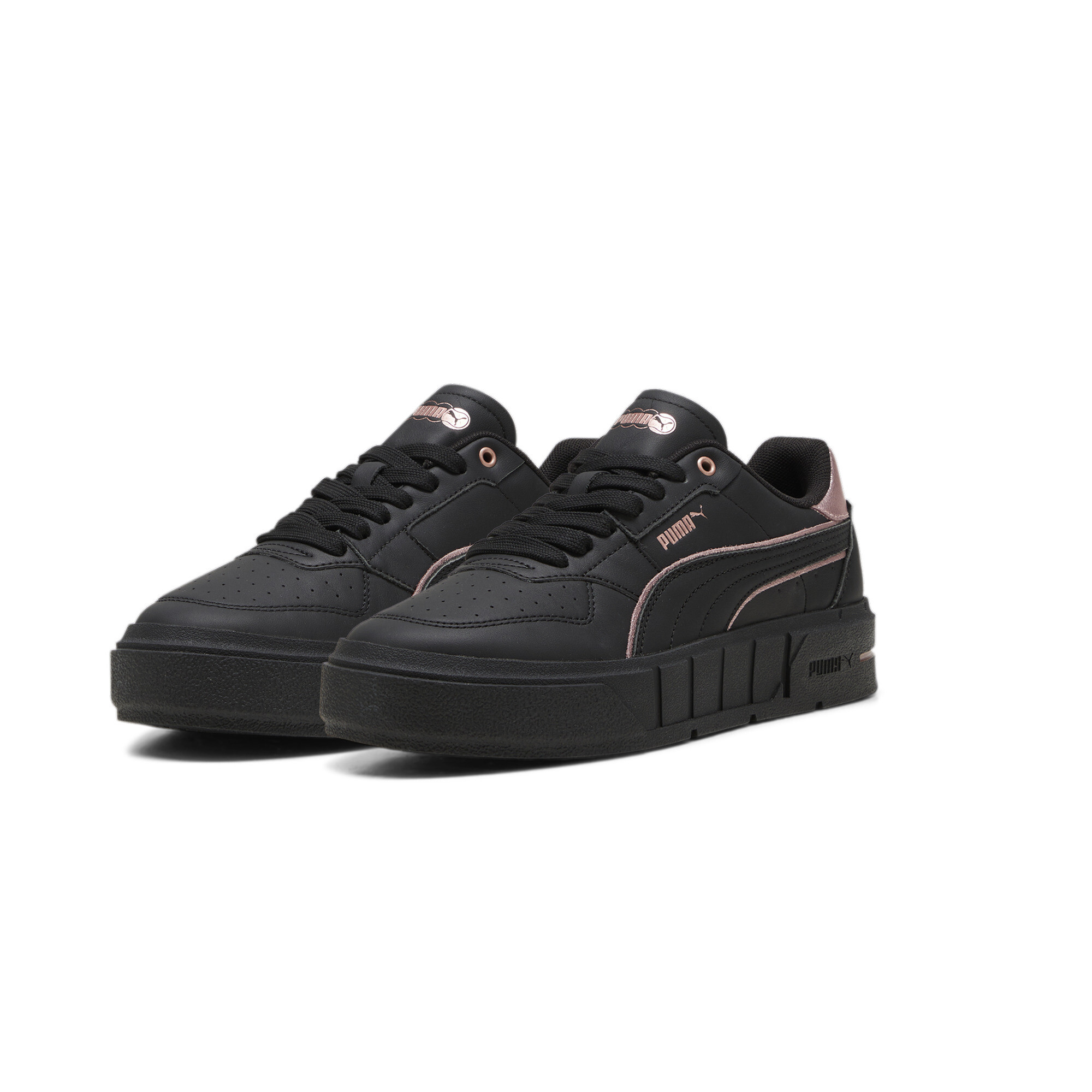 Women's PUMA Cali Court Metallic Sneakers In Black, Size EU 41