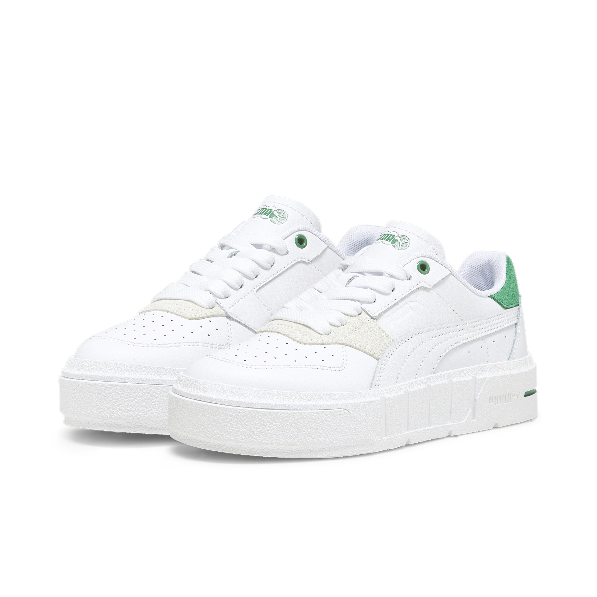 PUMA Cali Court Match Youth Sneakers In White, Size EU 37