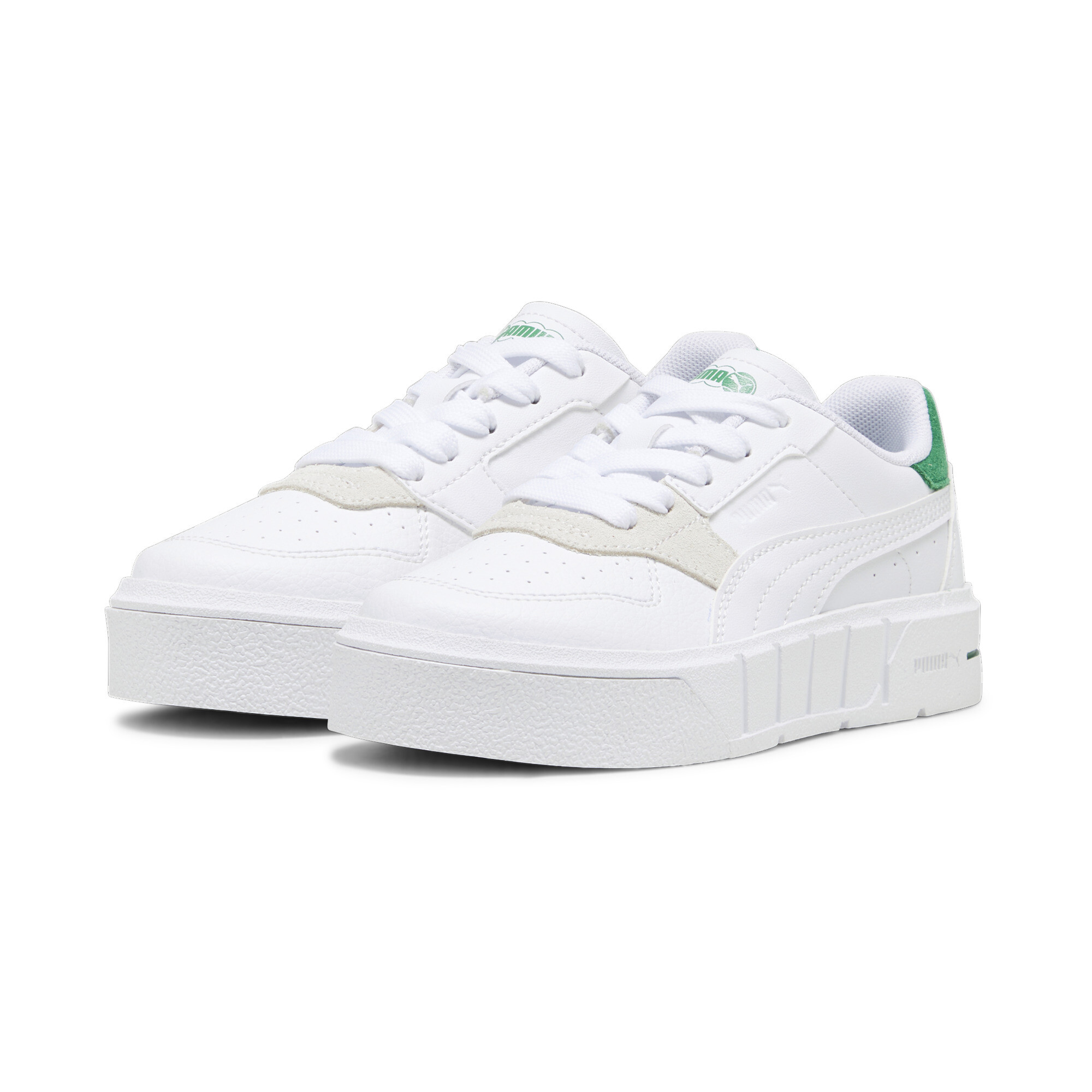 Kids' PUMA Cali Court Match Sneakers In White, Size EU 35