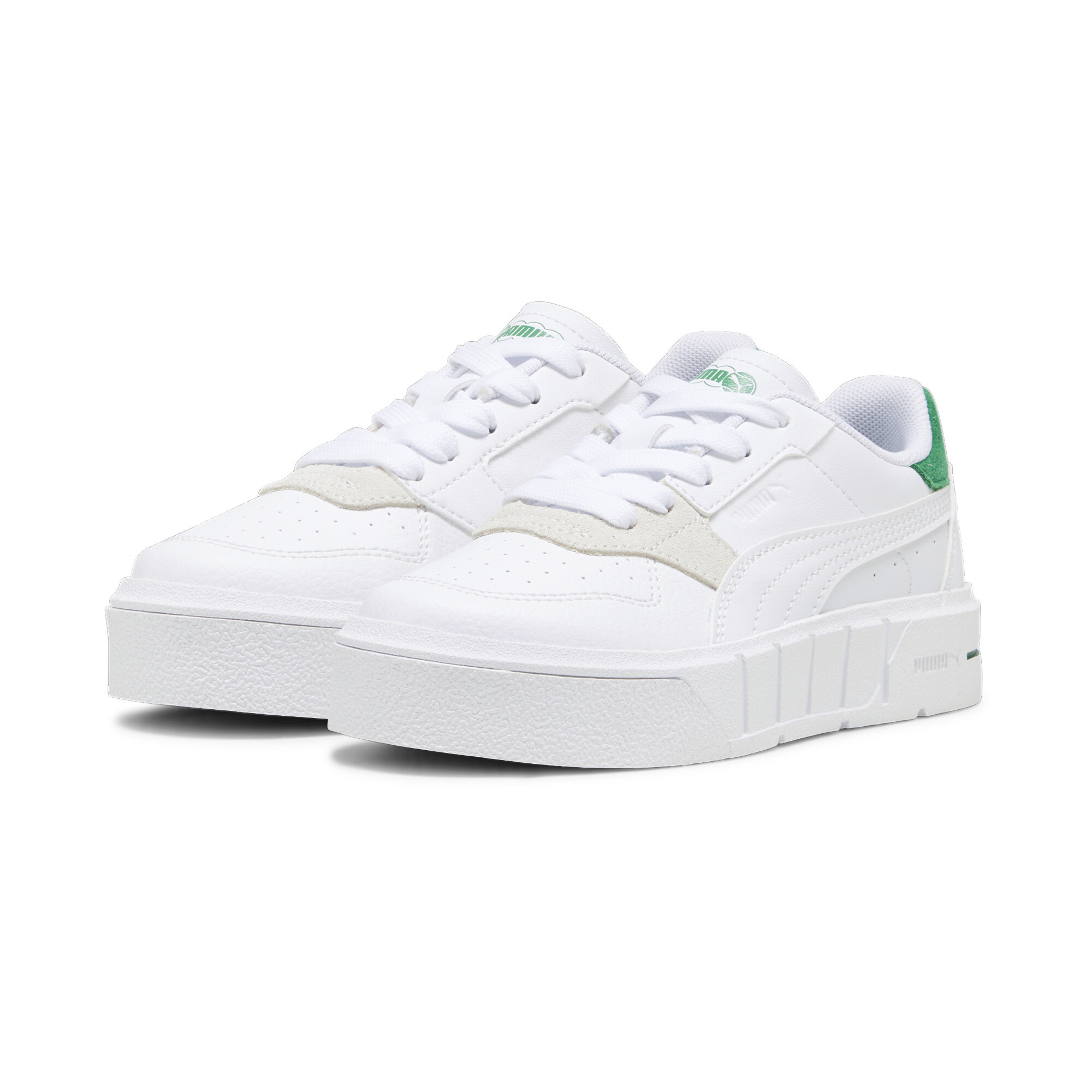 Kids' PUMA Cali Court Match Sneakers In White, Size EU 28