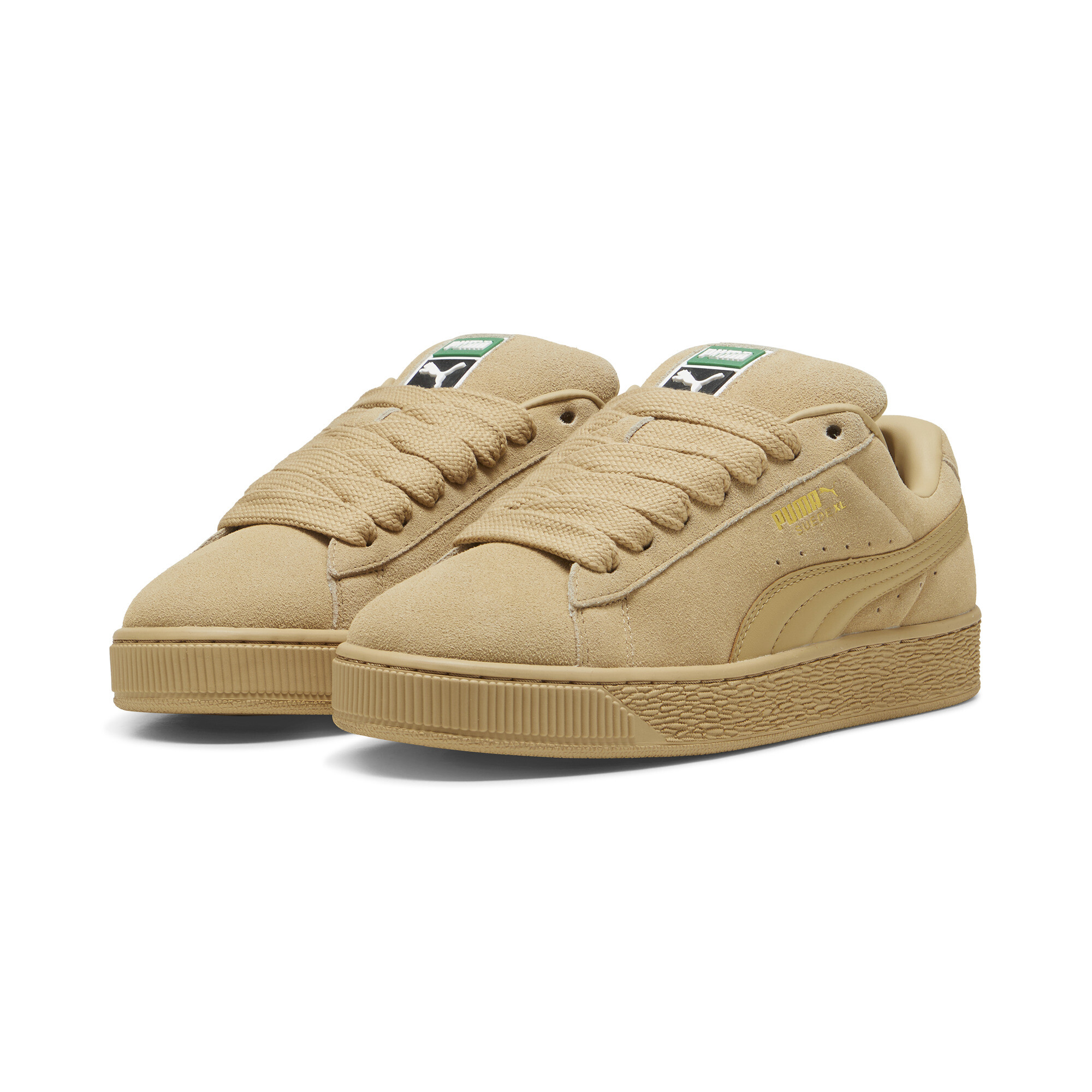 Kids' PUMA Suede XL Sneakers Unisex In Beige, Size EU 45