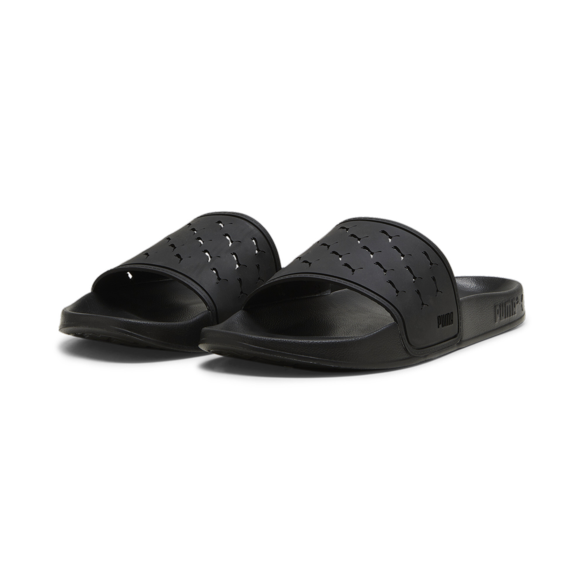 PUMA Leadcat 2.0 Cut Out Unisex Sandals In Black, Size EU 40.5