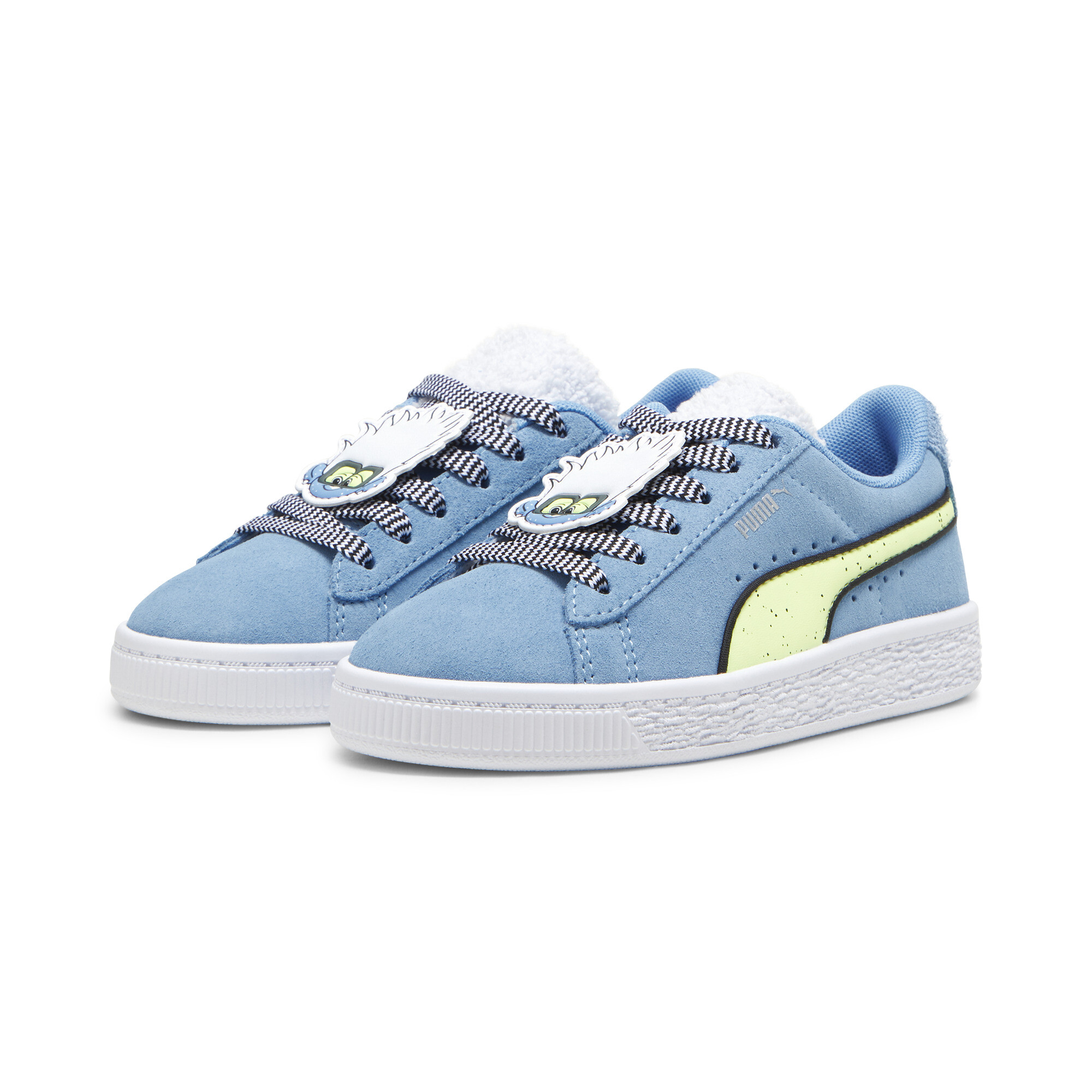 Kids' PUMA X TROLLS Suede Sneakers In Blue, Size EU 31