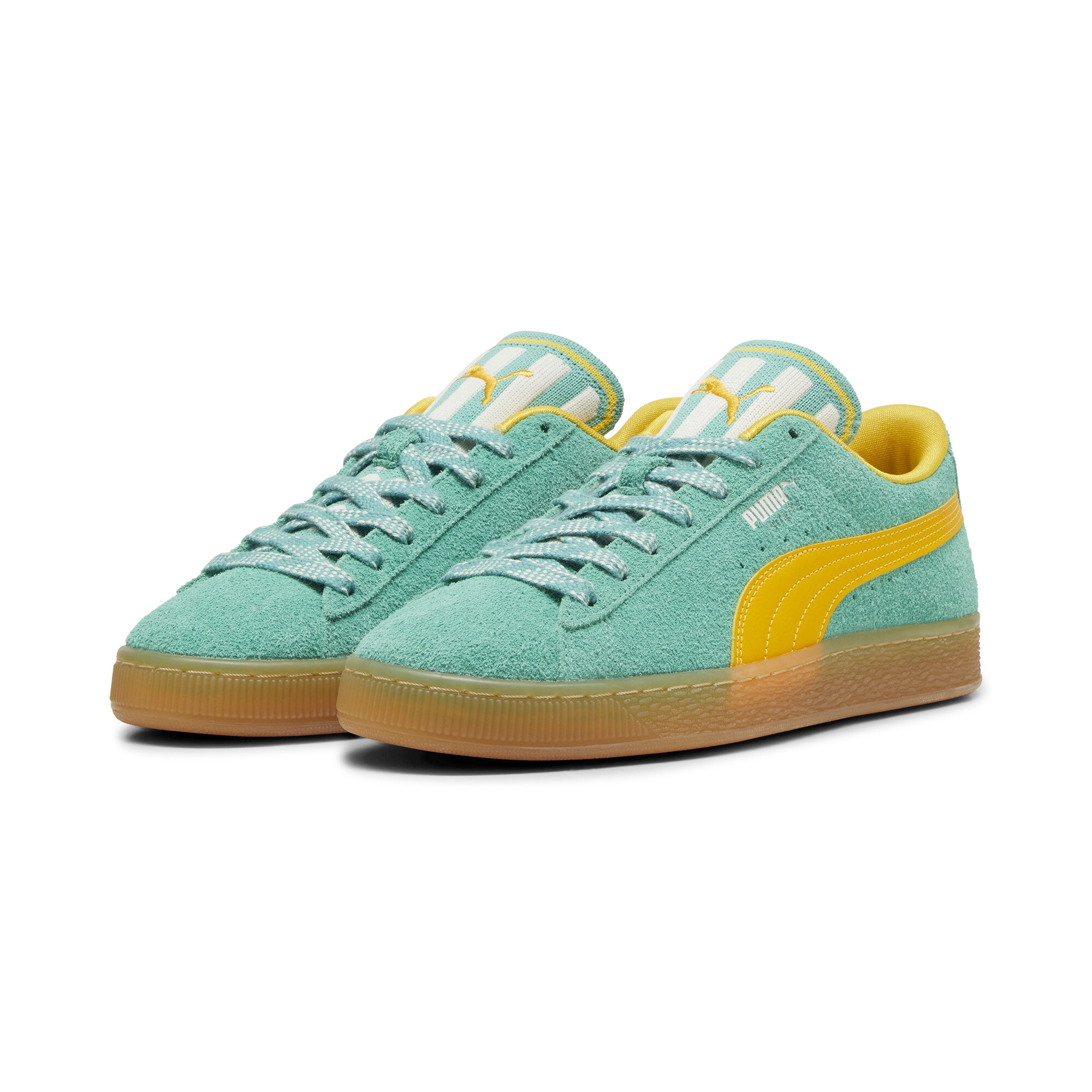 Kids' PUMA Suede Supertifo Sneakers In Green, Size EU 44.5