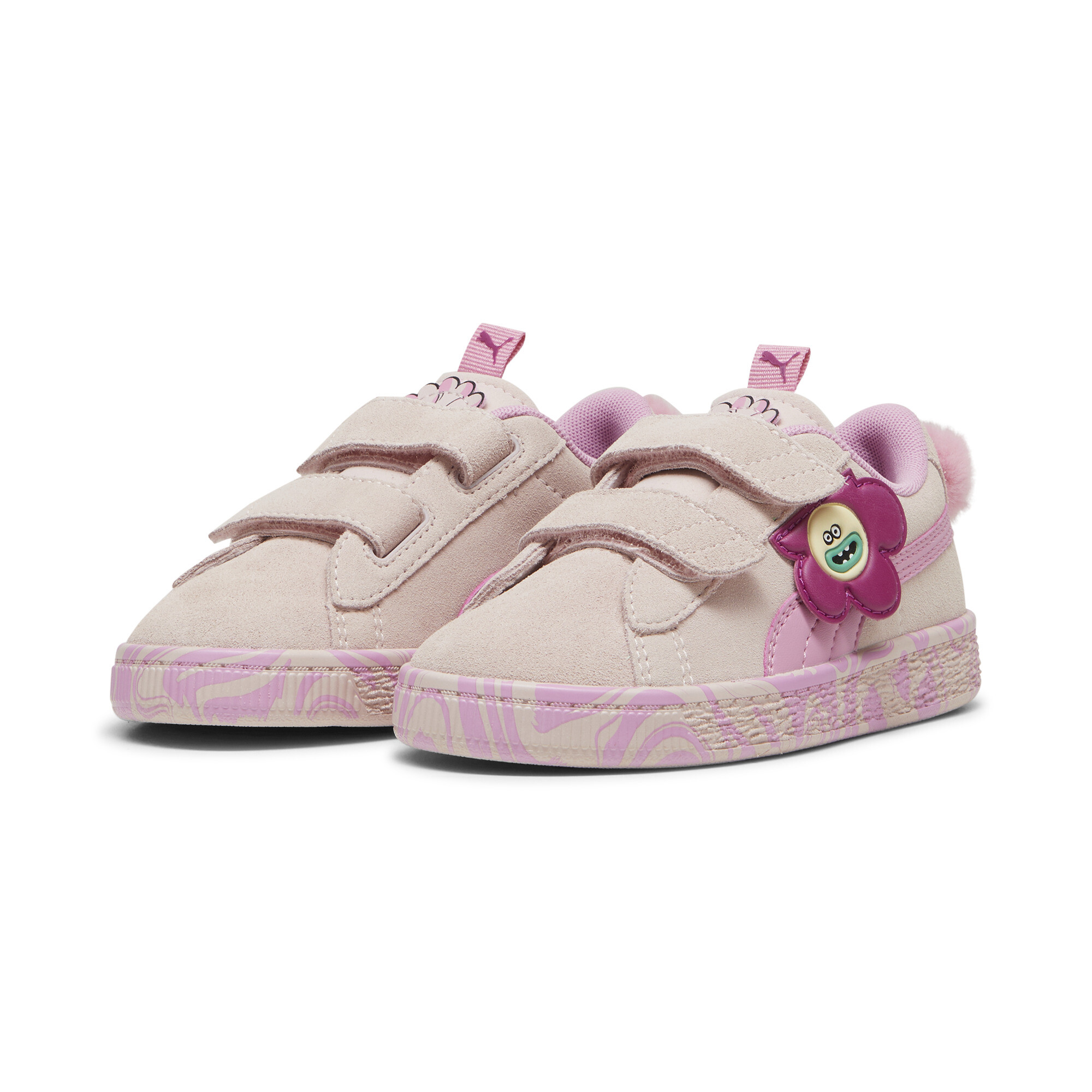 PUMA X TROLLS Suede Classic Sneakers Kids In Pink, Size EU 32.5