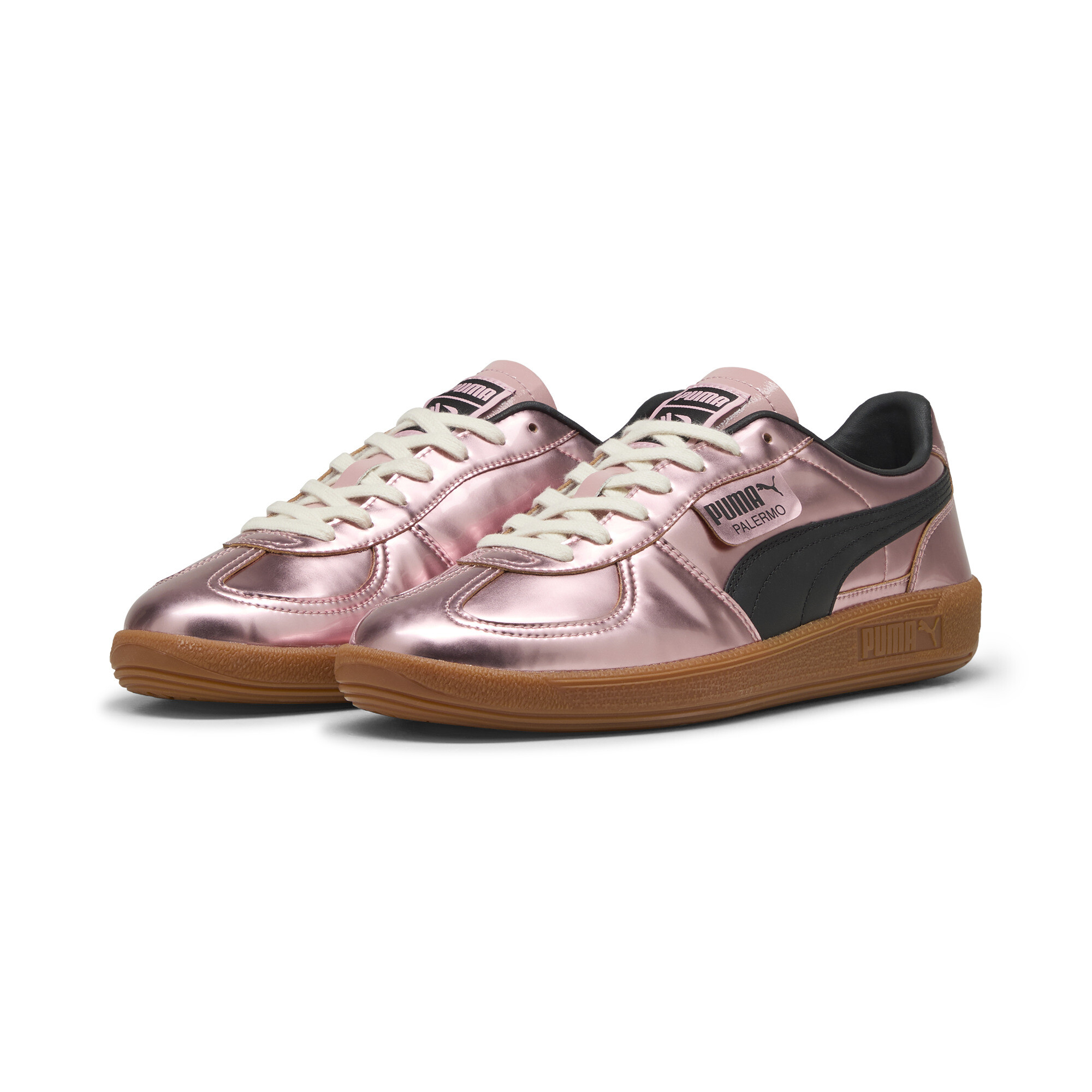 Kids' PUMA X PALERMO F. C. Metallic Palermo Sneakers Unisex In Pink, Size EU 44