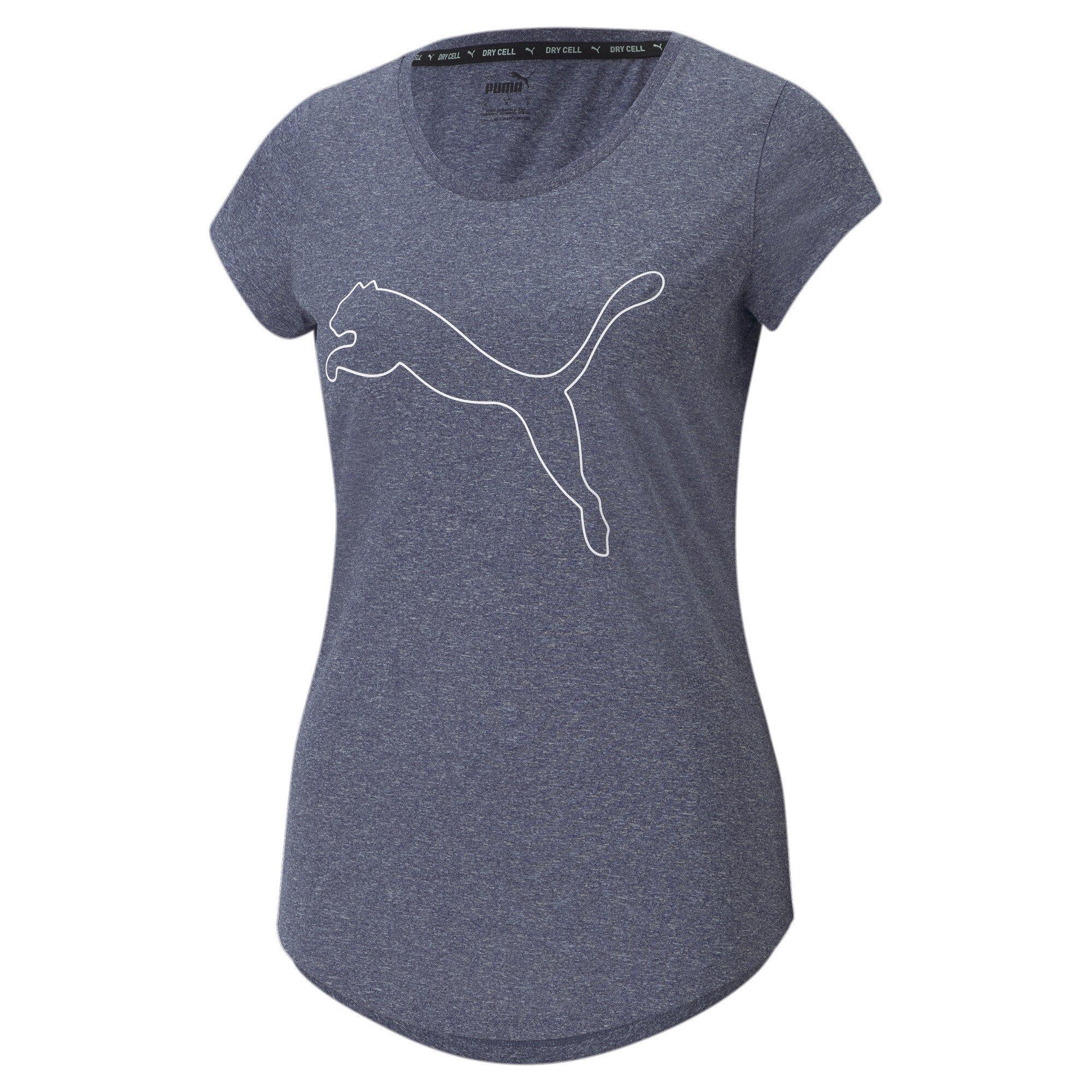 Women's PUMA Performance Heather Cat Training Tee, Size Small