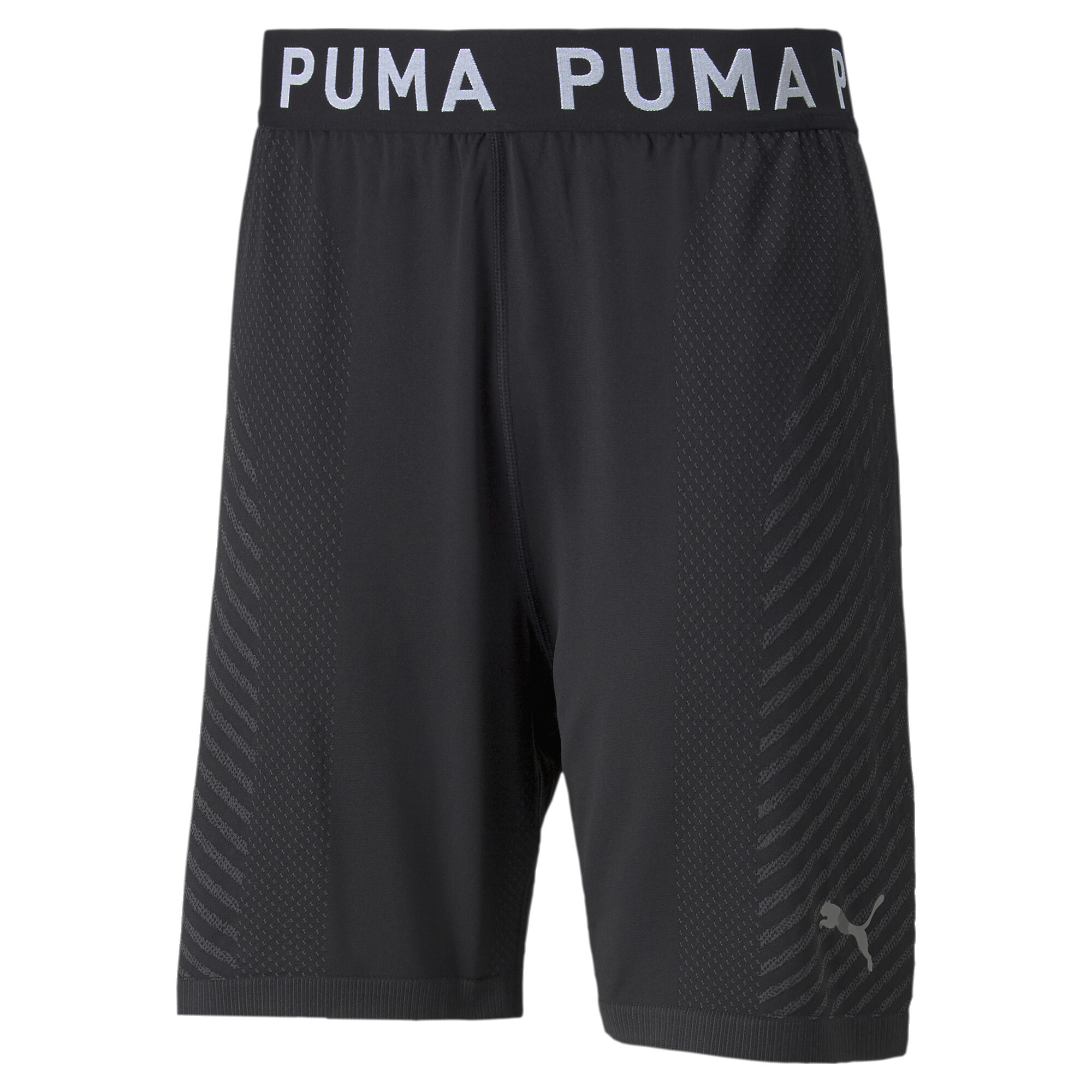 Men's PUMA FORMKNIT SEAMLESS 7 Training Shorts In Black, Size XS
