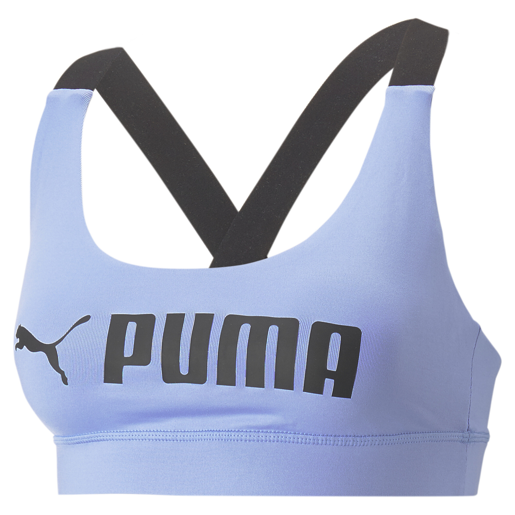 Women's PUMA Fit Mid Impact Training Bra In Purple, Size XS