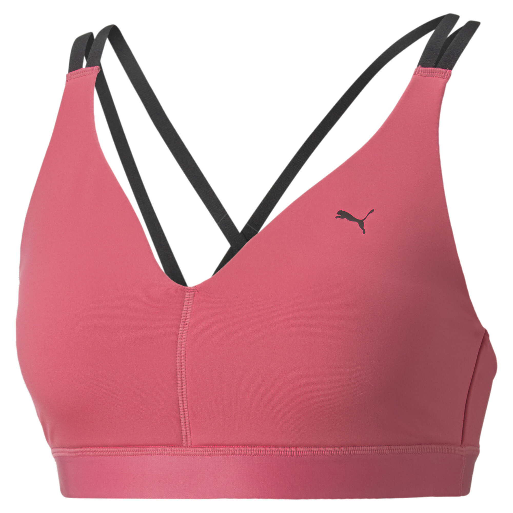 Women's PUMA Low Impact Elite Strappy Training Bra Women In Pink, Size XL