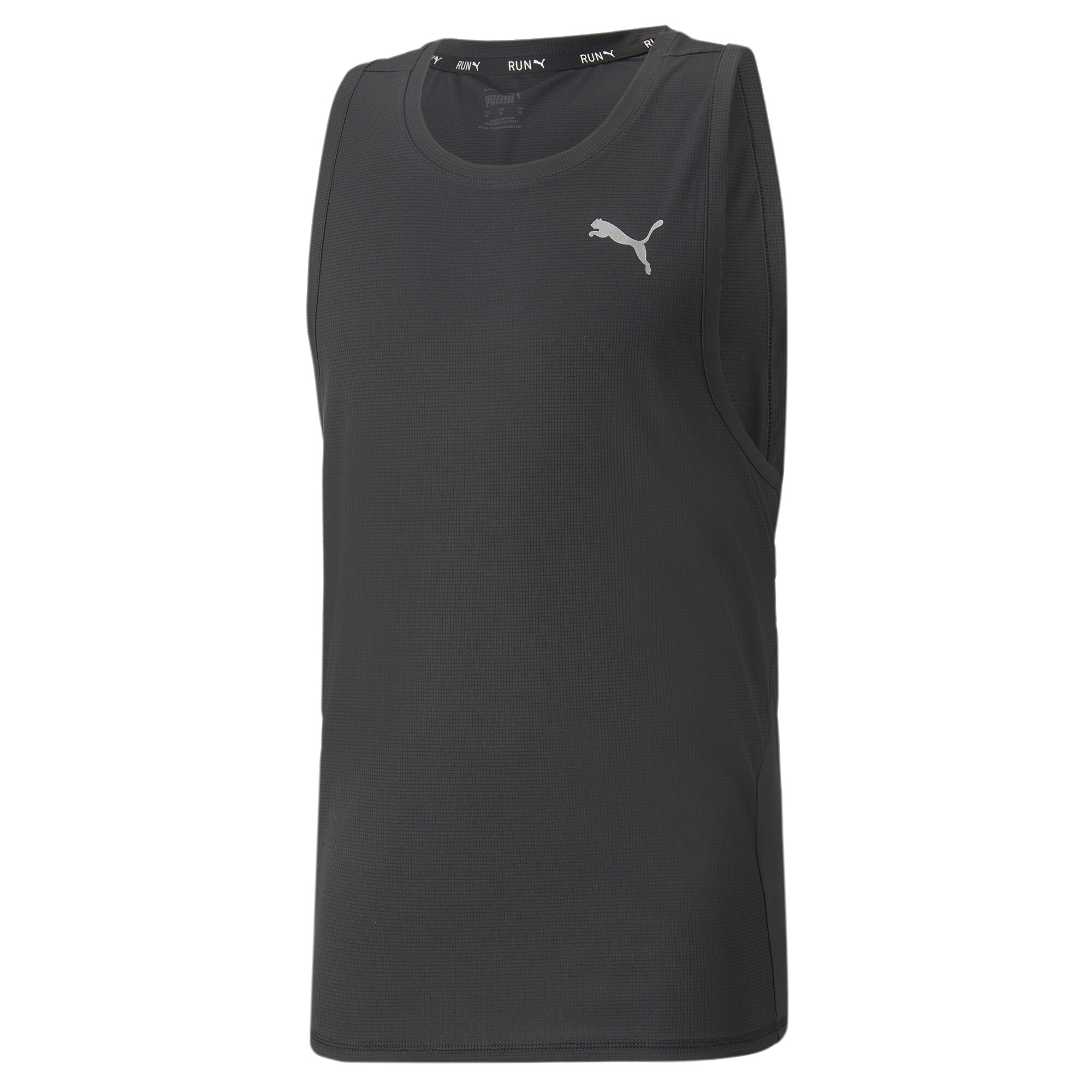 Men's PUMA RUN FAVOURITE Running Tank Top Men In Black, Size XL, Polyester