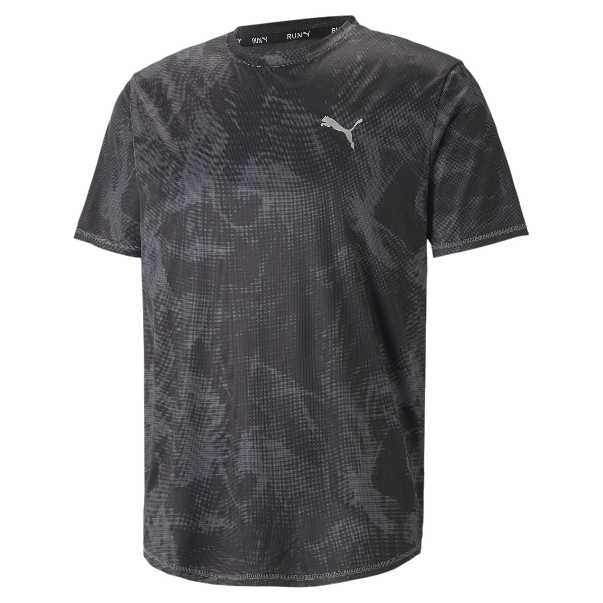 Men's PUMA Run Favourite Printed Graphic T-Shirt Men In Black, Size Medium