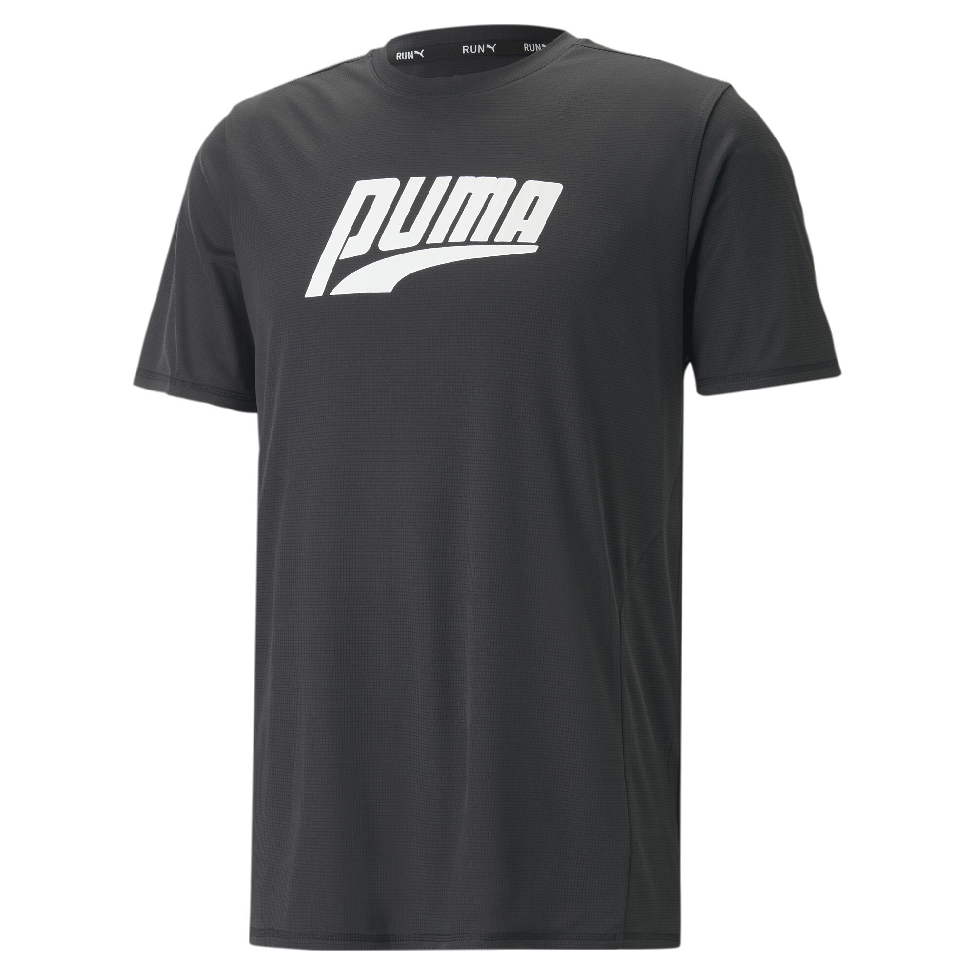 Men's PUMA RUN FAVOURITE Short Sleeve Graphic Running T-Shirt Men In Black, Size XL