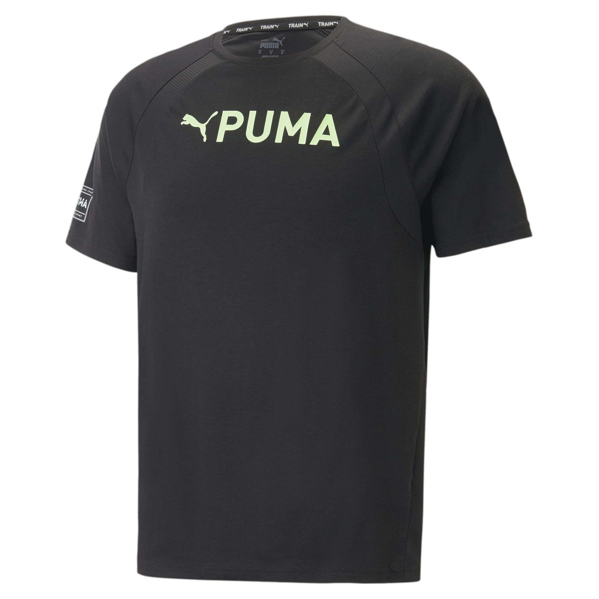 Men's PUMA Fit Ultrabreathe Triblend Training T-Shirt Men In Black, Size Large